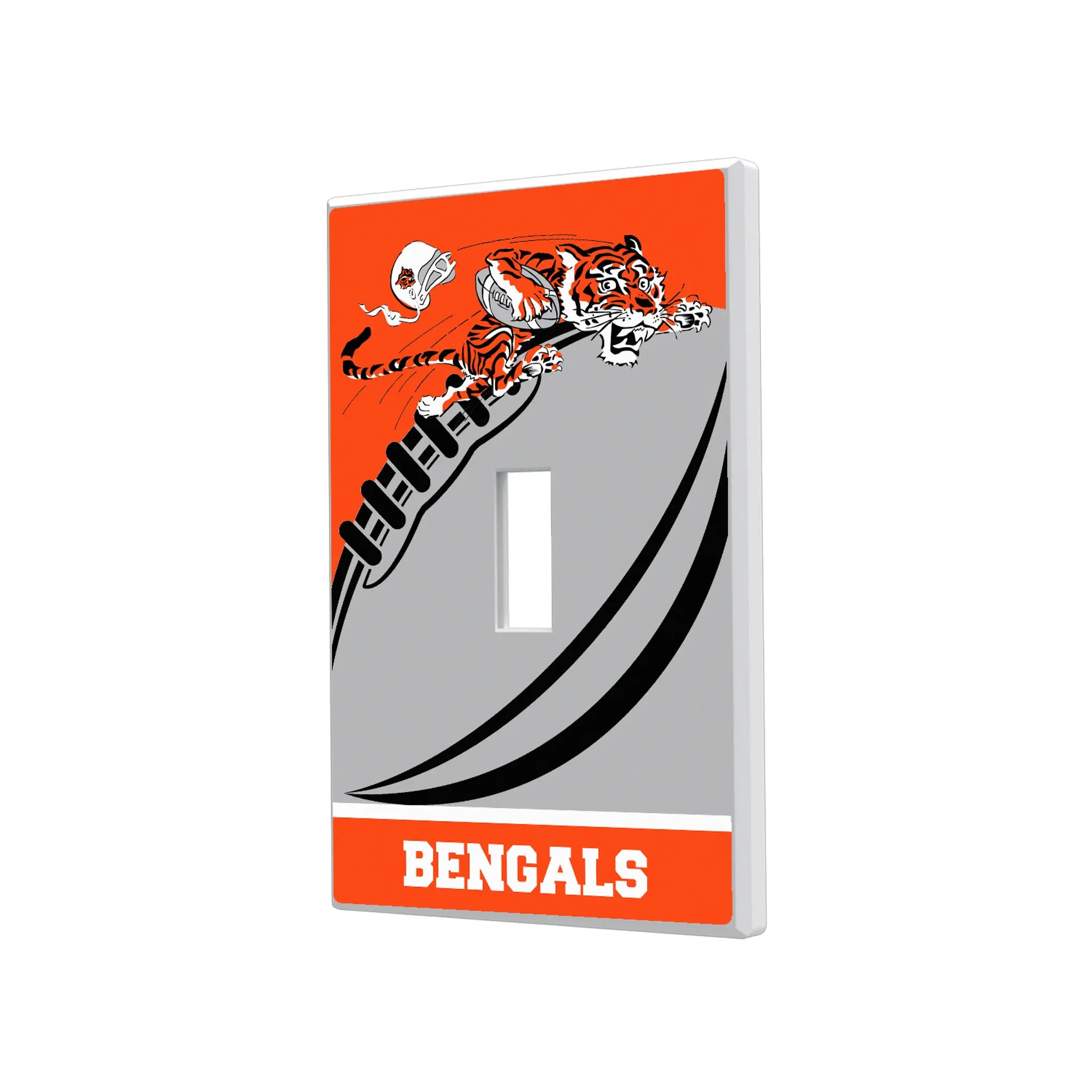 Cincinnati Bengals Historic Collection Passtime Hidden-Screw Light Switch Plate#Style_Single Toggle