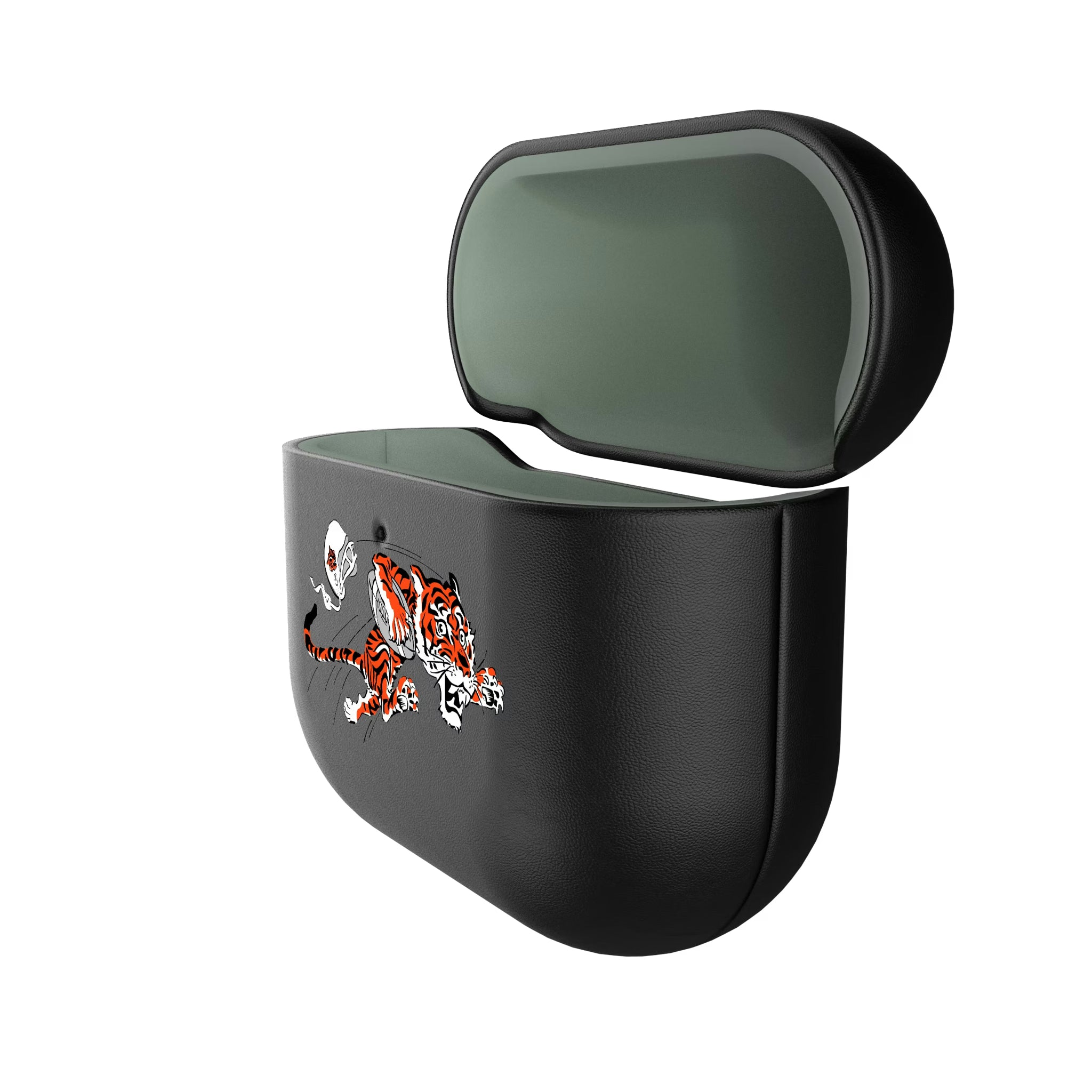 Cincinnati Bengals Historic Collection Personalized Insignia AirPods AirPod Case Cover - Isometric View#Device_AirPods 4