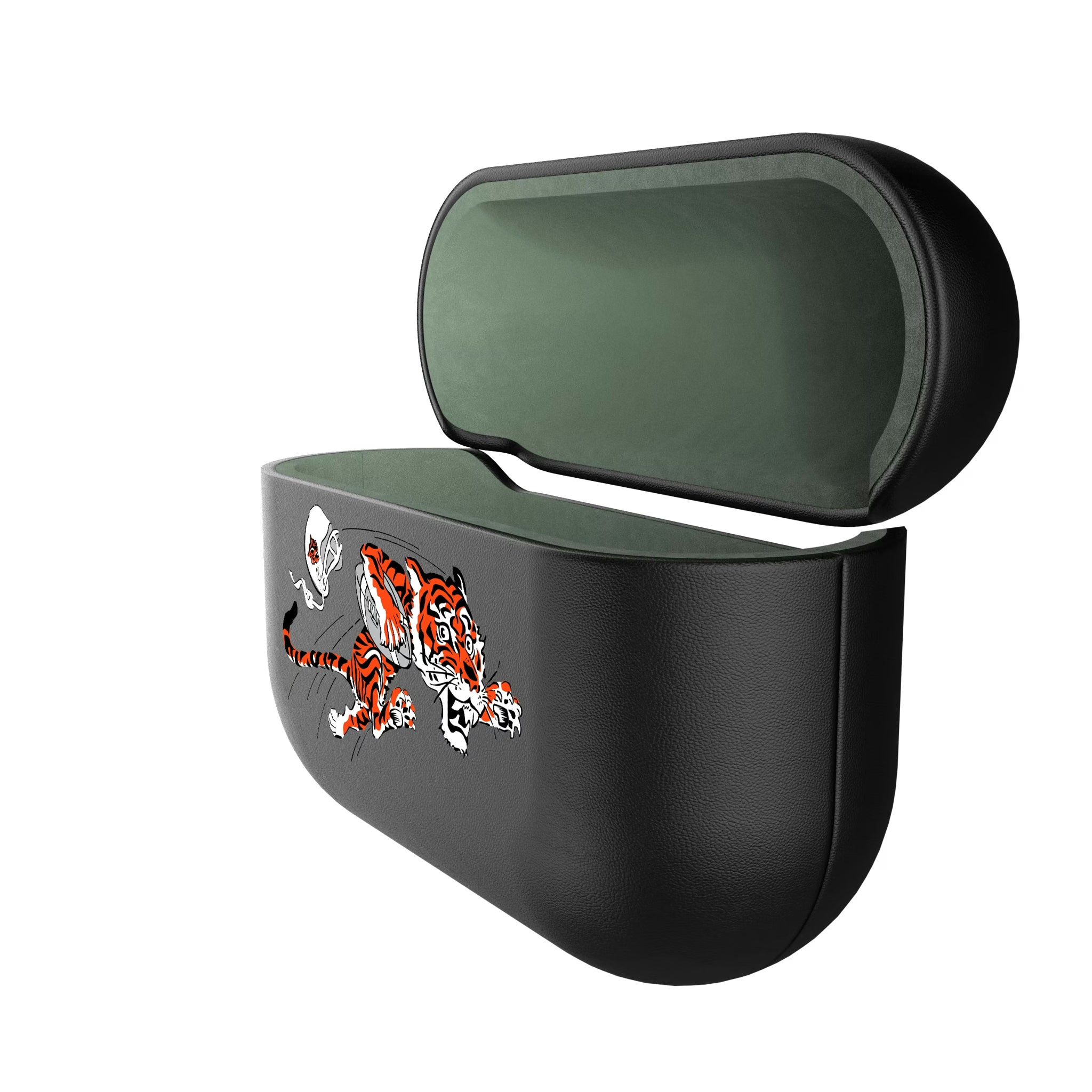 Cincinnati Bengals Historic Collection Personalized Insignia AirPods AirPod Case Cover - Isometric View#Device_AirPods Pro 1st Gen