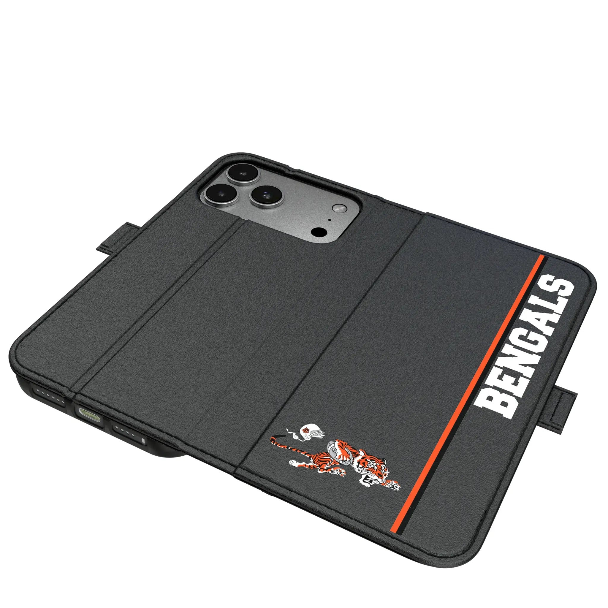 Cincinnati Bengals Historic Collection Sidebar iPhone Folio Phone Case for Apple iPhone#Device_iPhone 17 Pro Max