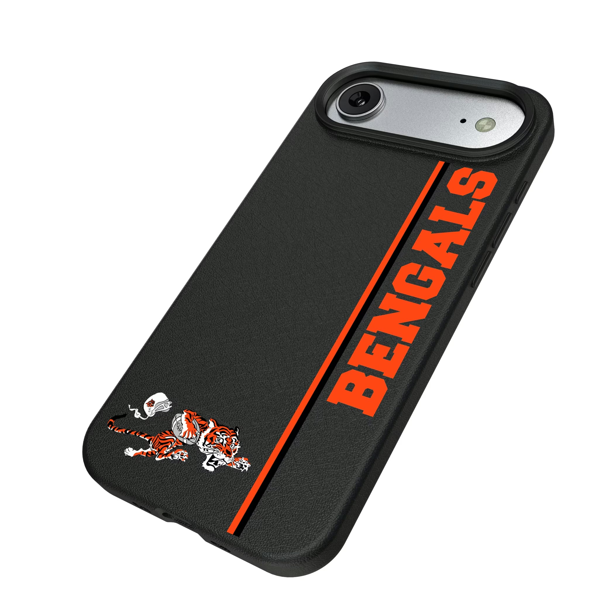 Cincinnati Bengals Historic Collection Sidebar iPhone MagSafe Compatible Phone Case for Apple iPhone - Isometric View#Device_iPhone Air