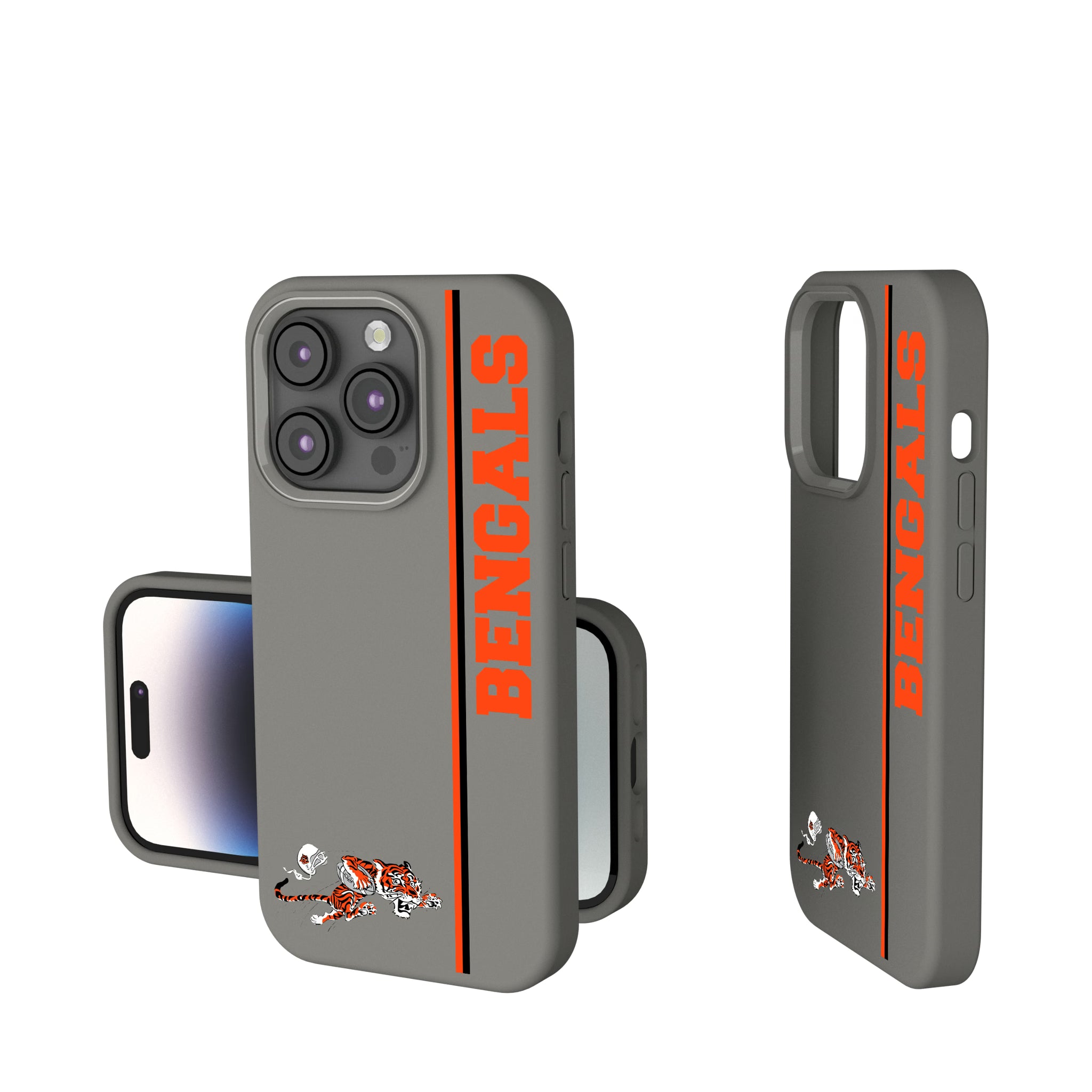 Cincinnati Bengals Historic Collection Sidebar iPhone Soft Touch Phone Case for Apple iPhone