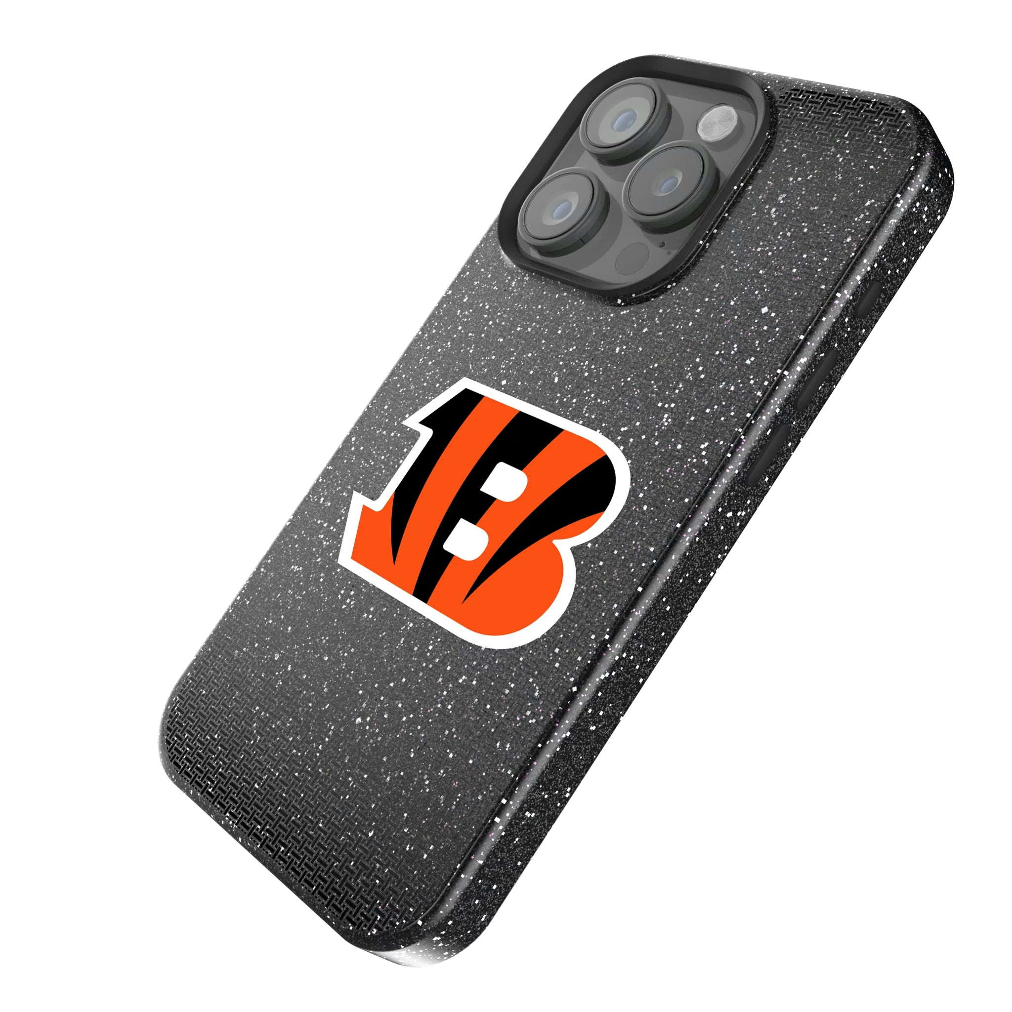Cincinnati Bengals Linen iPhone Bling Phone Case for Apple iPhone - Isometric View