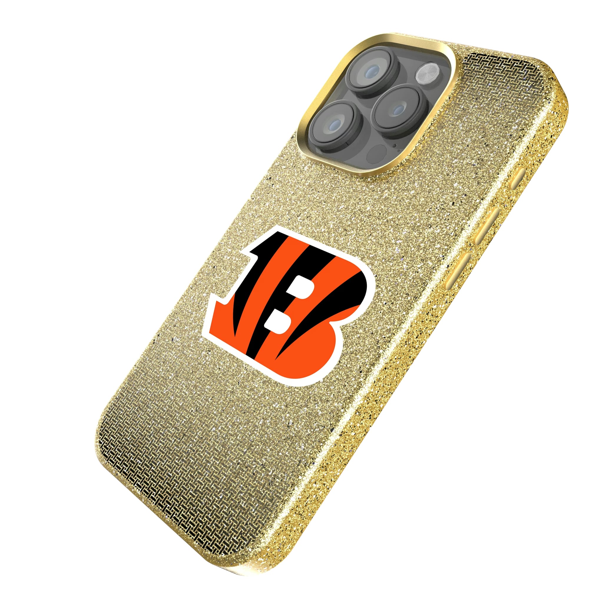 Cincinnati Bengals Linen iPhone Bling Phone Case for Apple iPhone - Isometric View