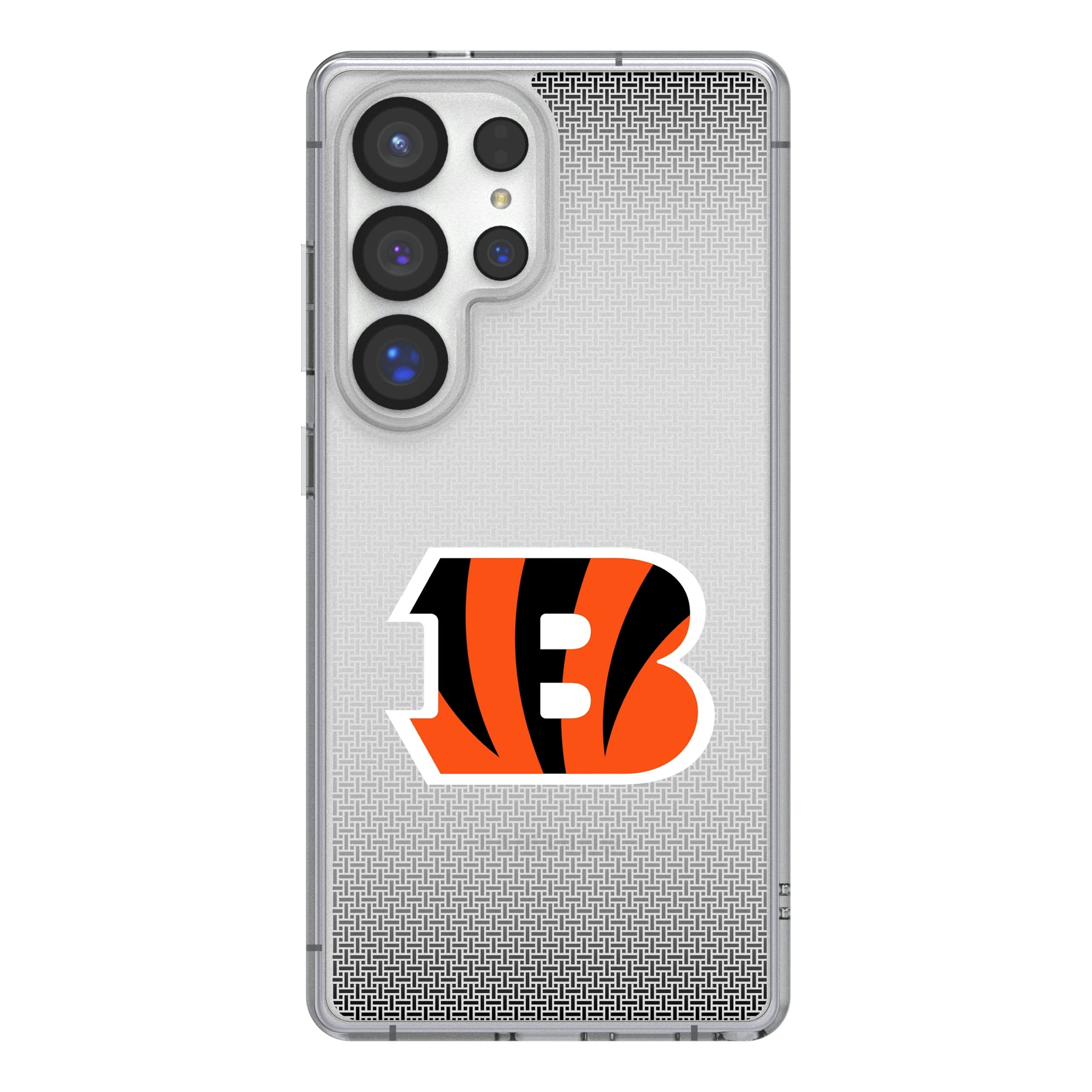 Cincinnati Bengals Linen Galaxy Clear Phone Case for Samsung Galaxy
