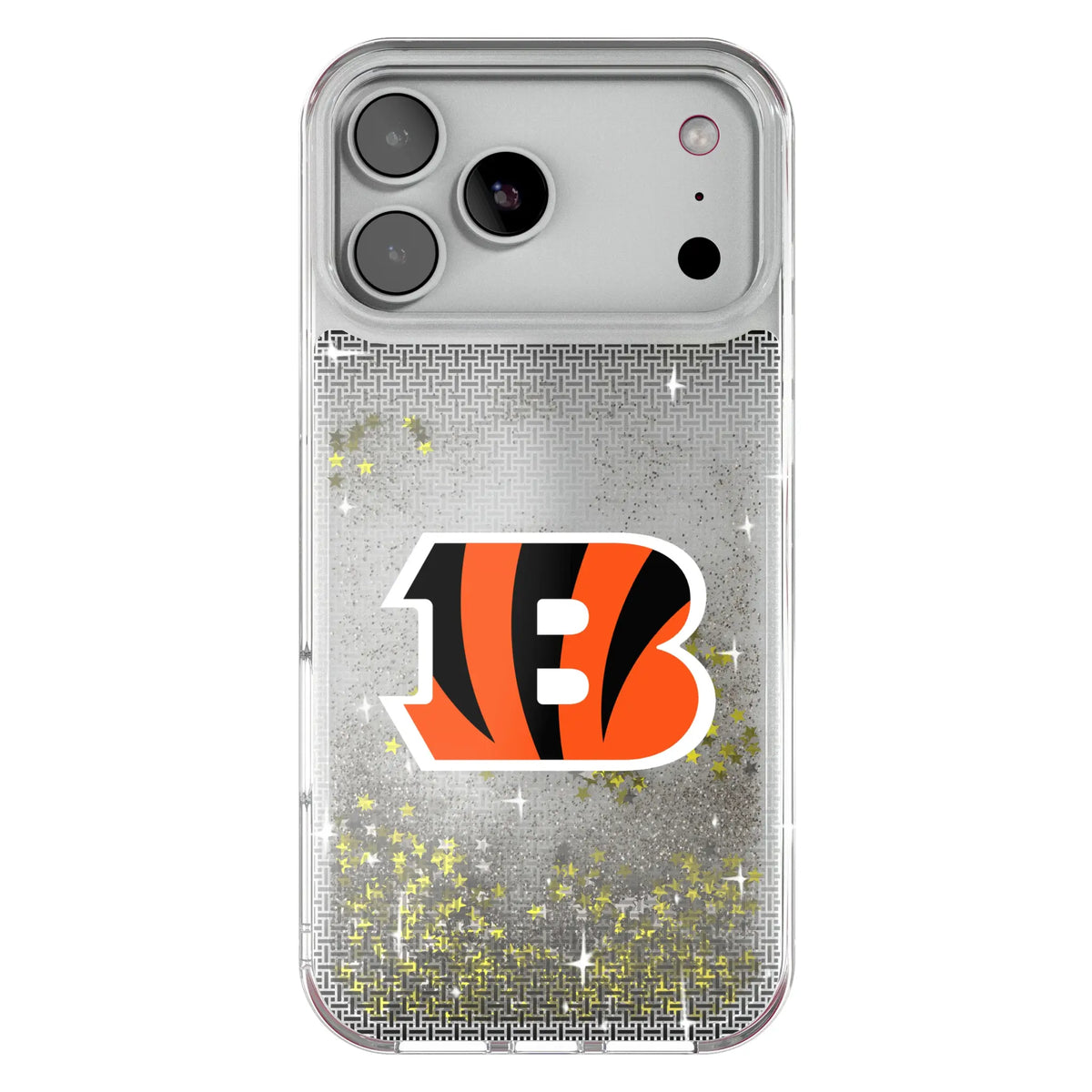 Cincinnati Bengals Linen Glitter Phone Case for Apple iPhone