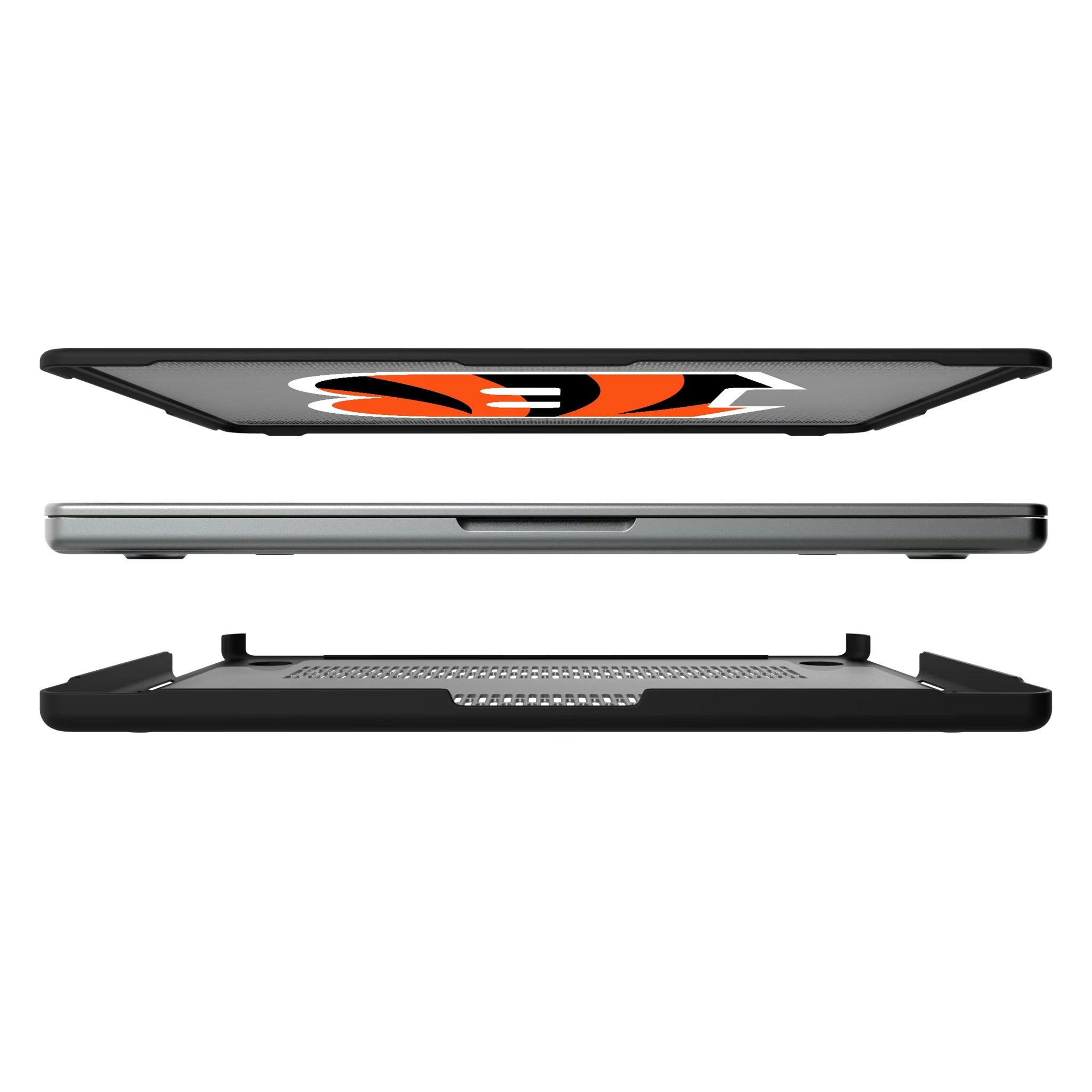 Cincinnati Bengals Linen MacBook Laptop Case for Apple MacBook#Device_MacBook Pro (14-inch, 2021) / MacBook Pro (14-inch, 2023) / MacBook Pro (14-inch, 2024)