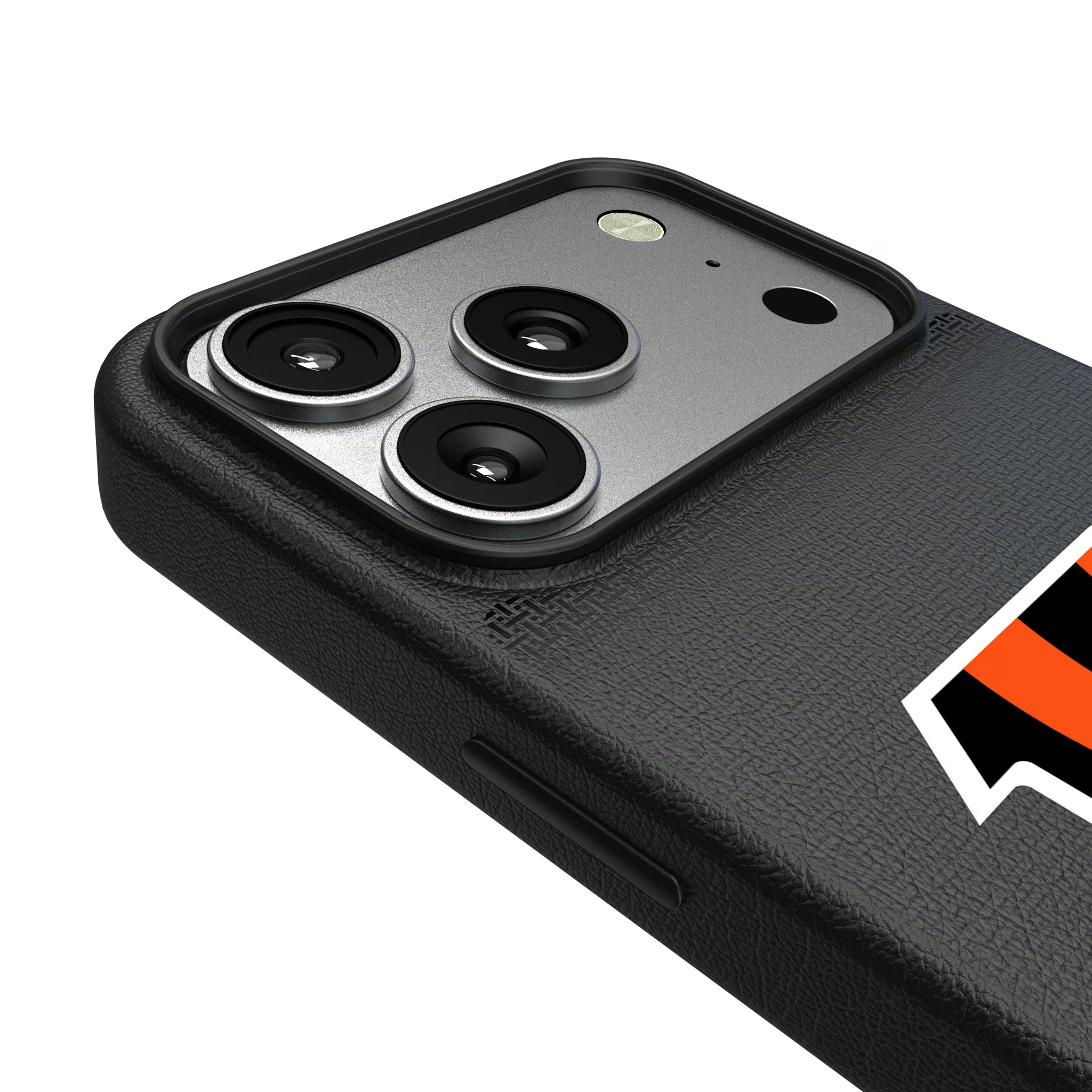 Cincinnati Bengals Linen iPhone MagSafe Compatible Phone Case for Apple iPhone - Detail#Device_iPhone 17 Pro