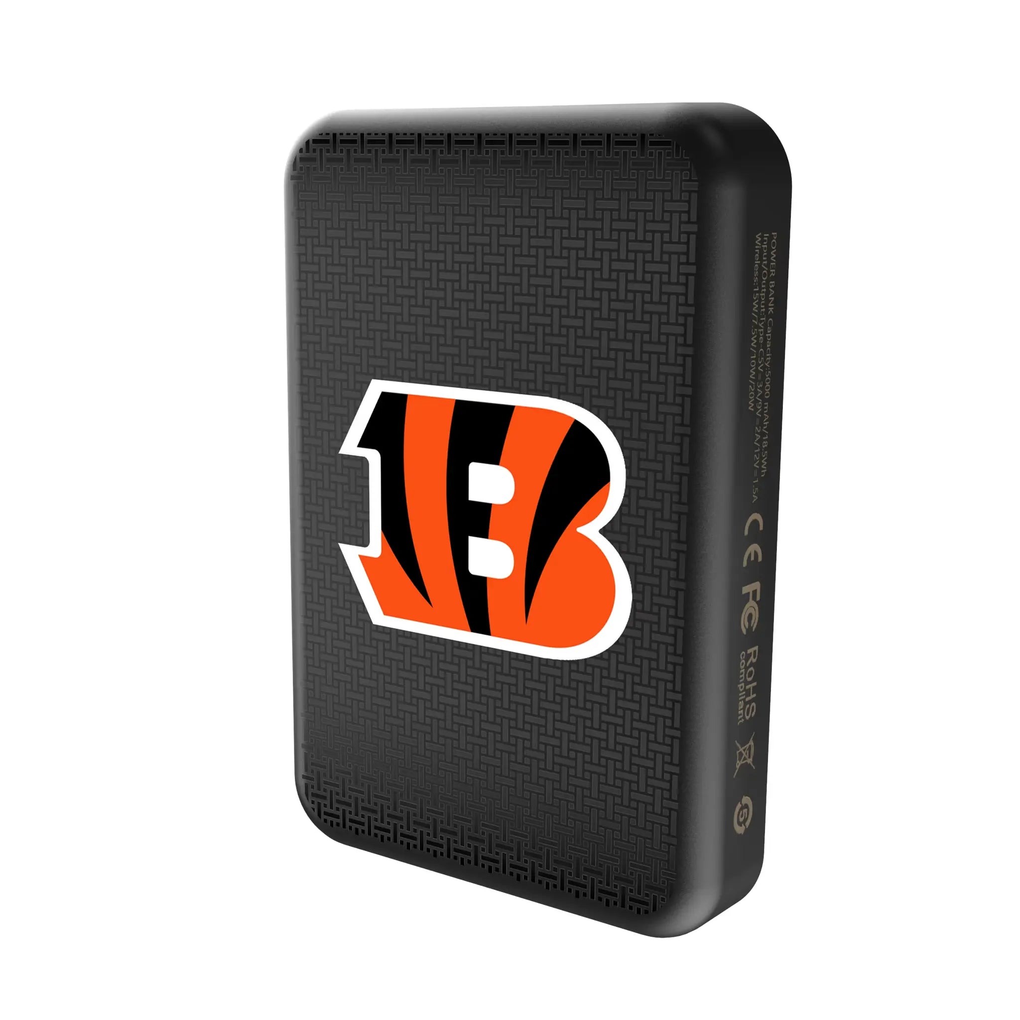 Cincinnati Bengals Linen Wireless Mag Power Bank