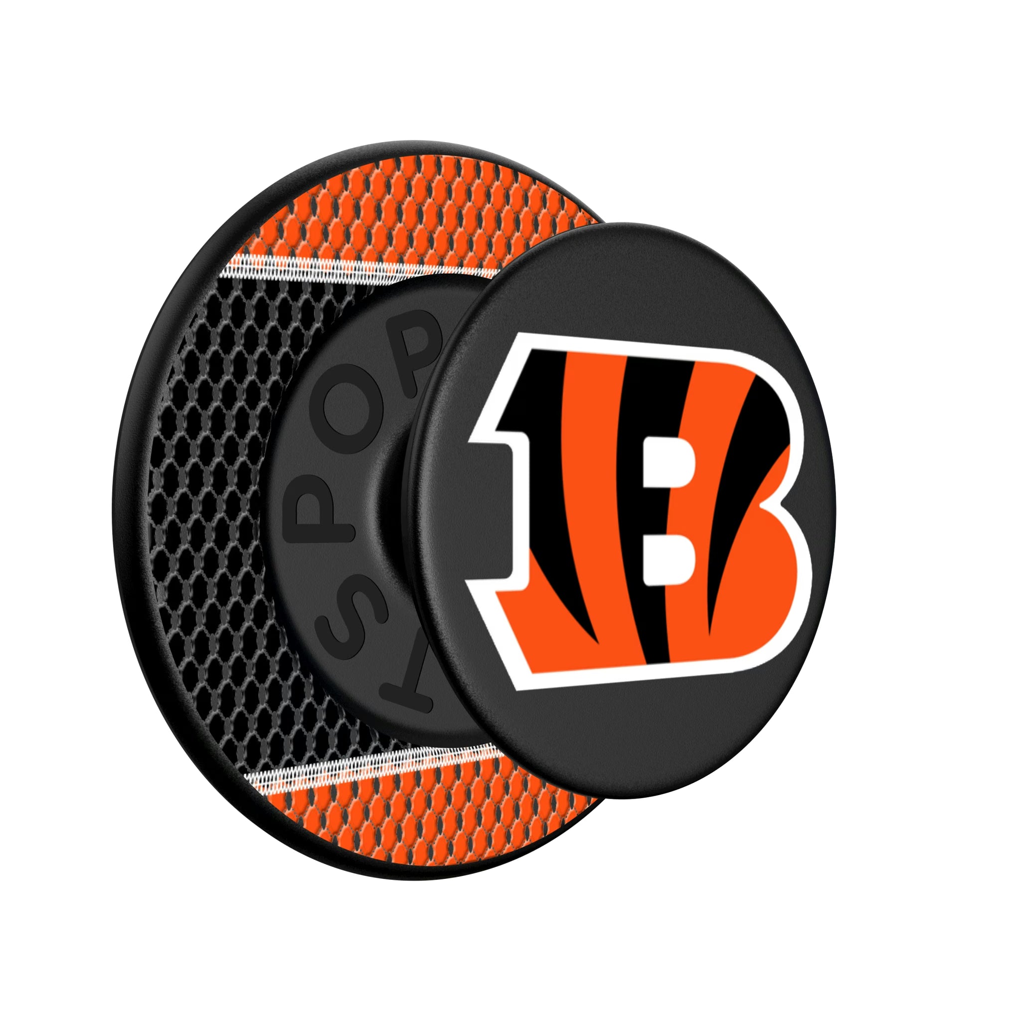Cincinnati Bengals Mesh Popsockets Round Magnetic - Isometric View