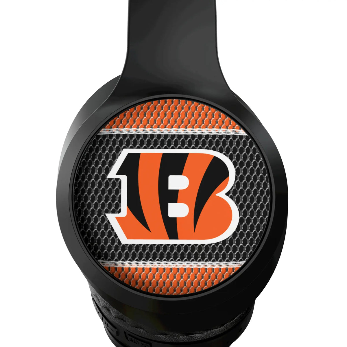 Cincinnati Bengals Mesh Wireless Over-Ear Headphones With Case - Detail