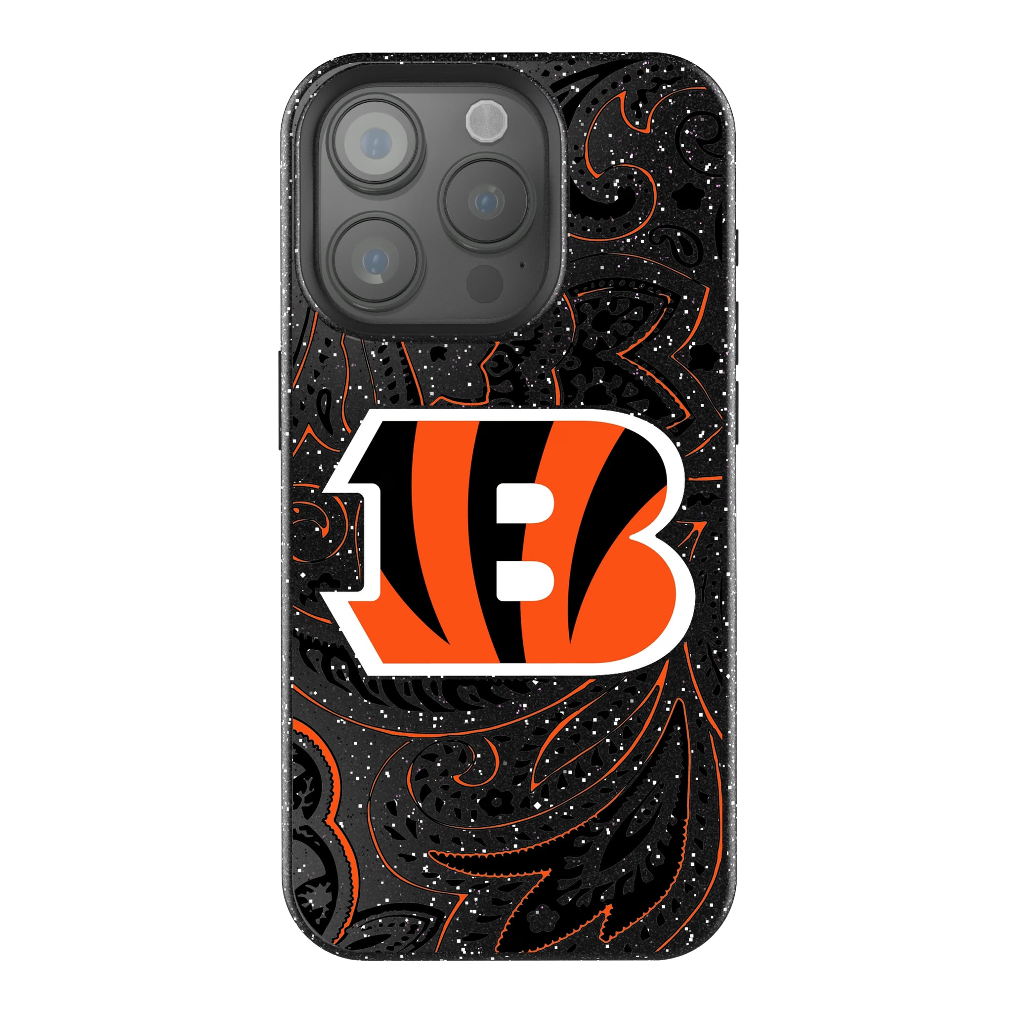 Cincinnati Bengals Paisley iPhone Bling Phone Case for Apple iPhone