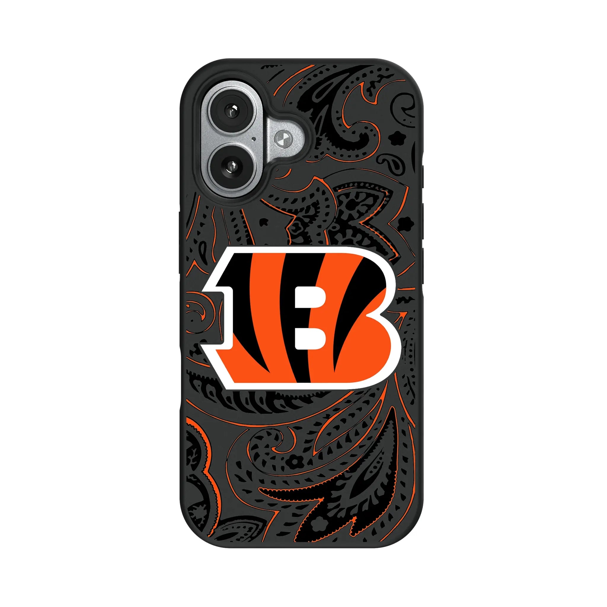 Cincinnati Bengals Paisley iPhone Bump Phone Case for Apple iPhone#Device_iPhone 17