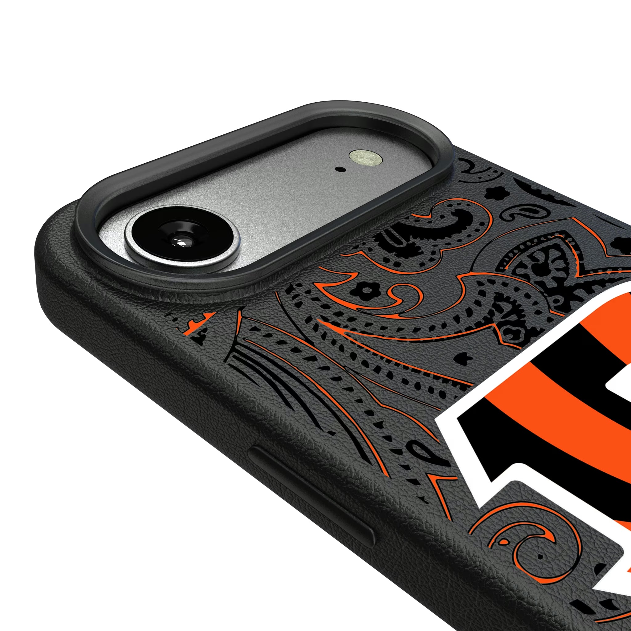 Cincinnati Bengals Paisley iPhone MagSafe Compatible Phone Case for Apple iPhone - Detail#Device_iPhone Air