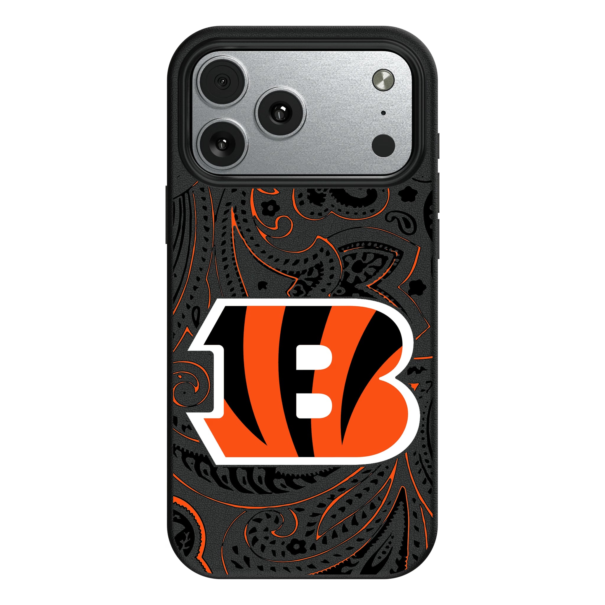 Cincinnati Bengals Paisley iPhone MagSafe Compatible Phone Case for Apple iPhone#Device_iPhone 17 Pro Max