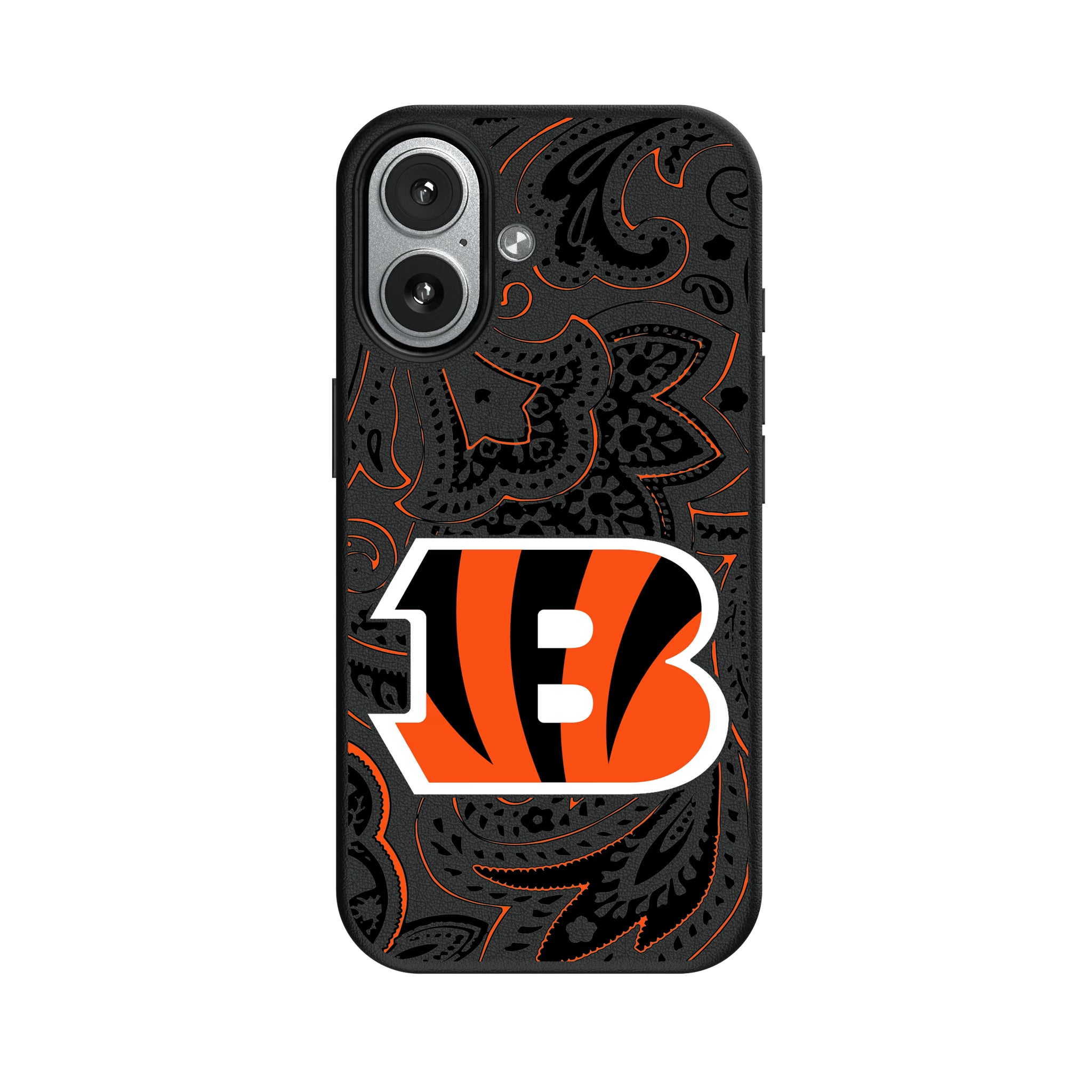 Cincinnati Bengals Paisley iPhone MagSafe Compatible Phone Case for Apple iPhone#Device_iPhone 17