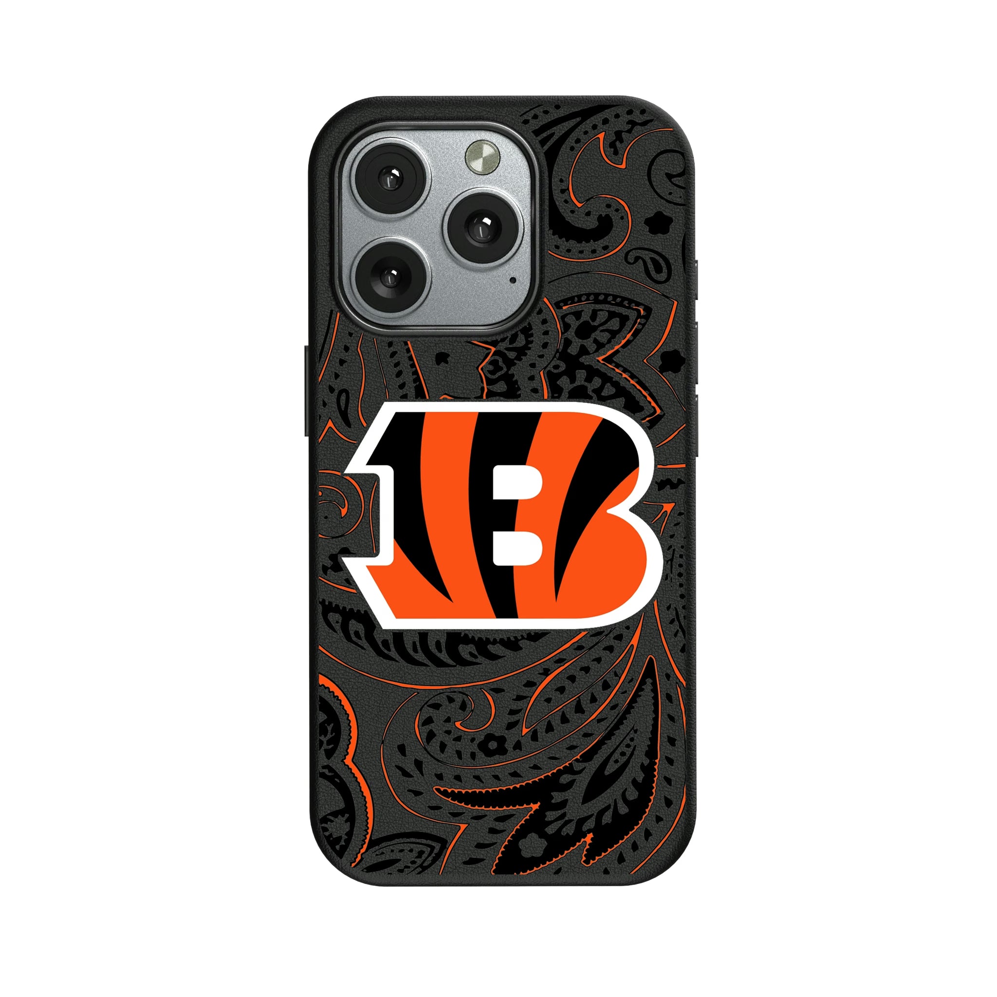 Cincinnati Bengals Paisley iPhone MagSafe Compatible Phone Case for Apple iPhone