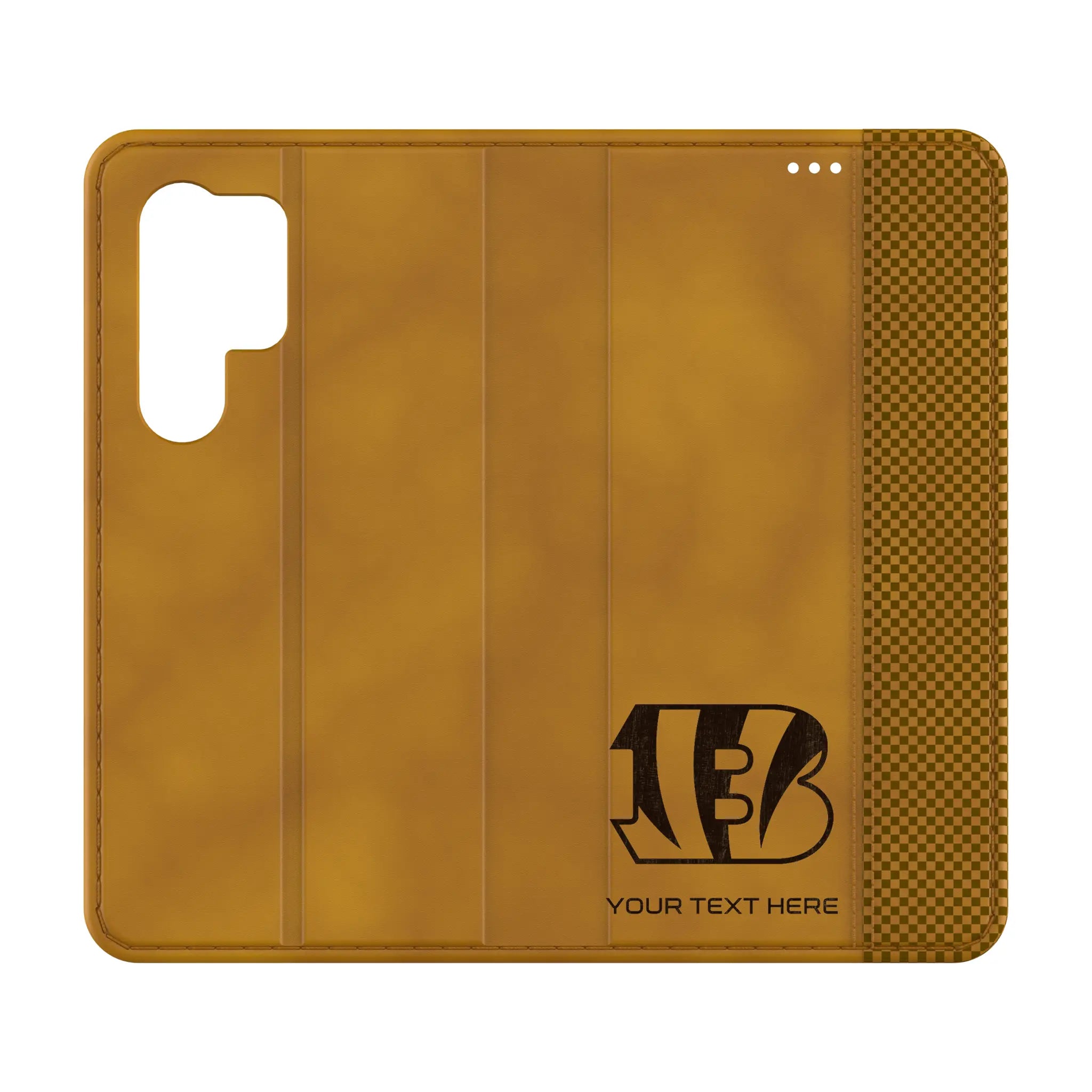 Cincinnati Bengals Personalized Burn Galaxy Folio Phone Case for Samsung Galaxy