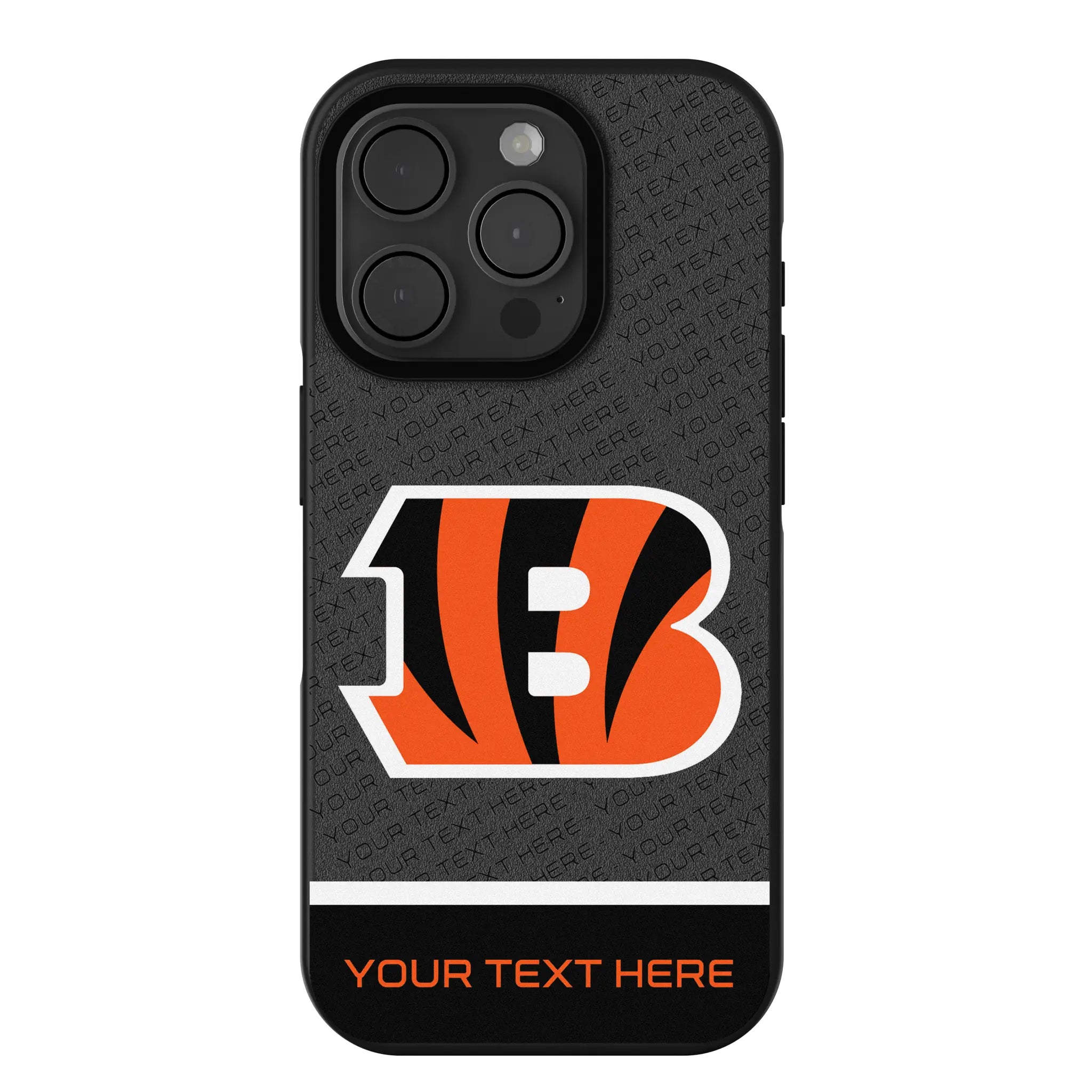 Cincinnati Bengals Personalized EndZone Plus iPhone Bump Phone Case for Apple iPhone