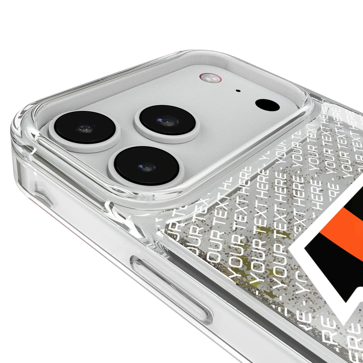 Cincinnati Bengals Personalized EndZone Plus iPhone Glitter Phone Case for Apple iPhone - Detail#Device_iPhone 18 Pro Max