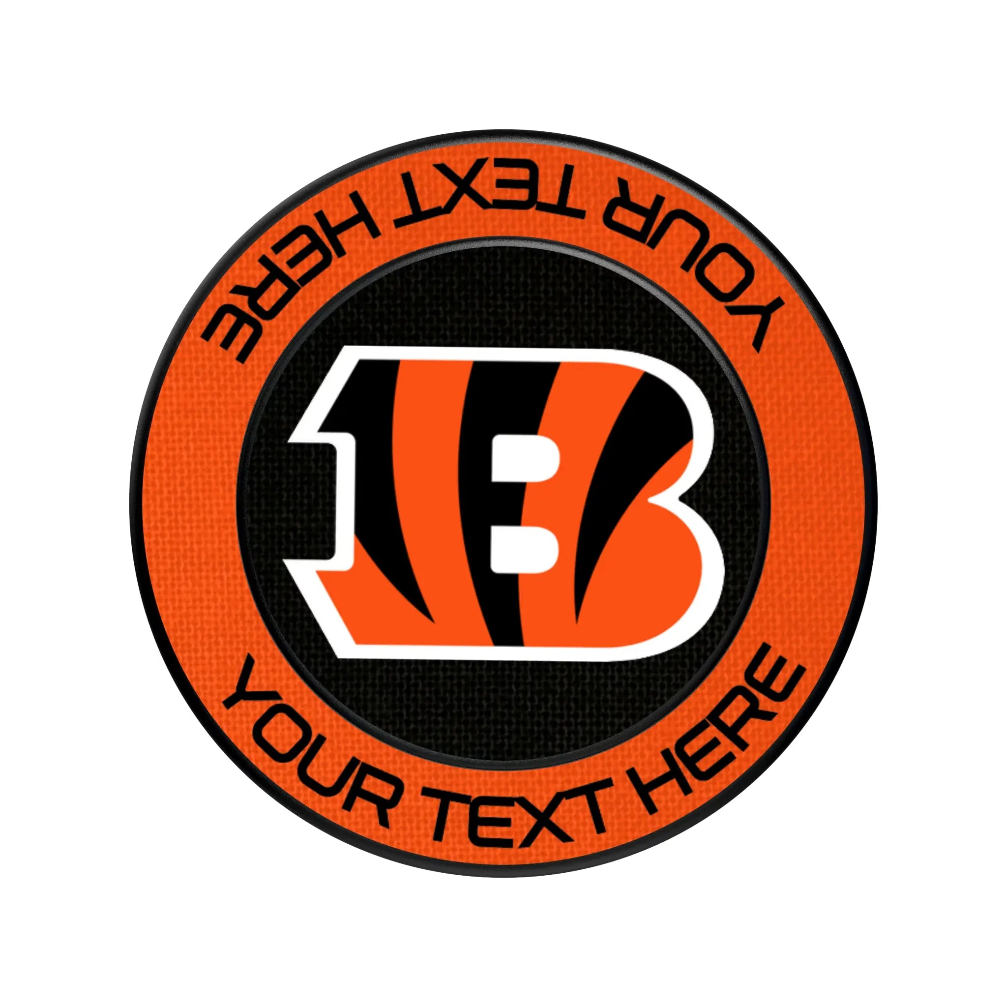 Cincinnati Bengals Personalized Endzone Solid Popsockets Round Magnetic