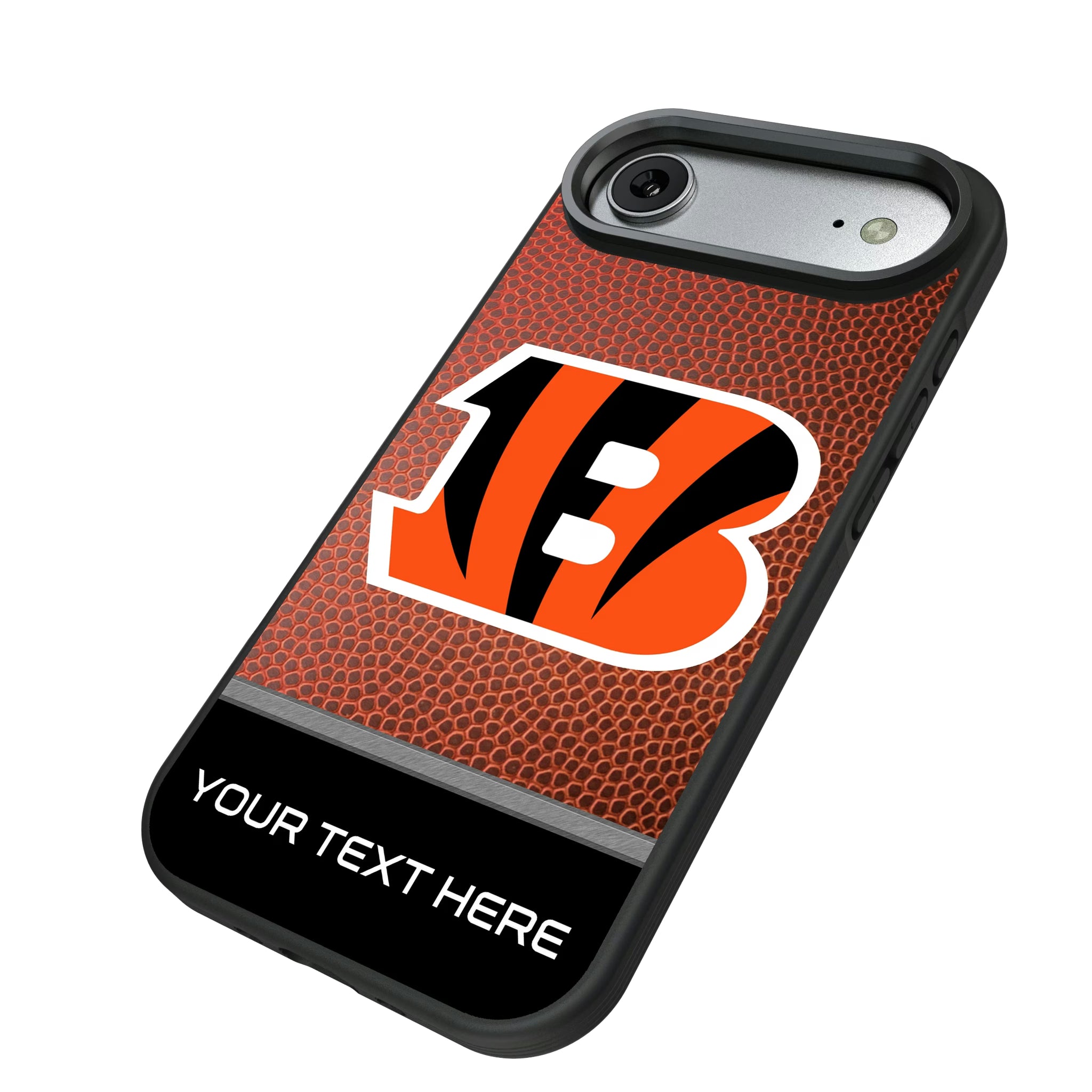 Cincinnati Bengals Personalized Football iPhone Bump Phone Case for Apple iPhone - Isometric View#Device_iPhone Air
