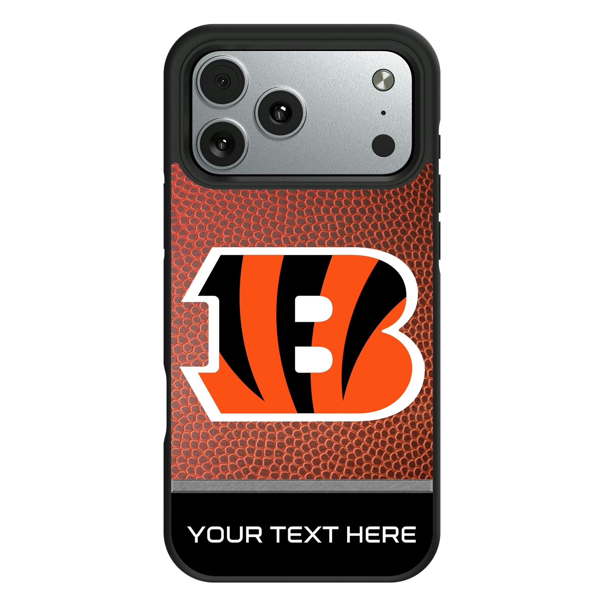 Cincinnati Bengals Personalized Football iPhone Bump Phone Case for Apple iPhone#Device_iPhone 17 Pro Max