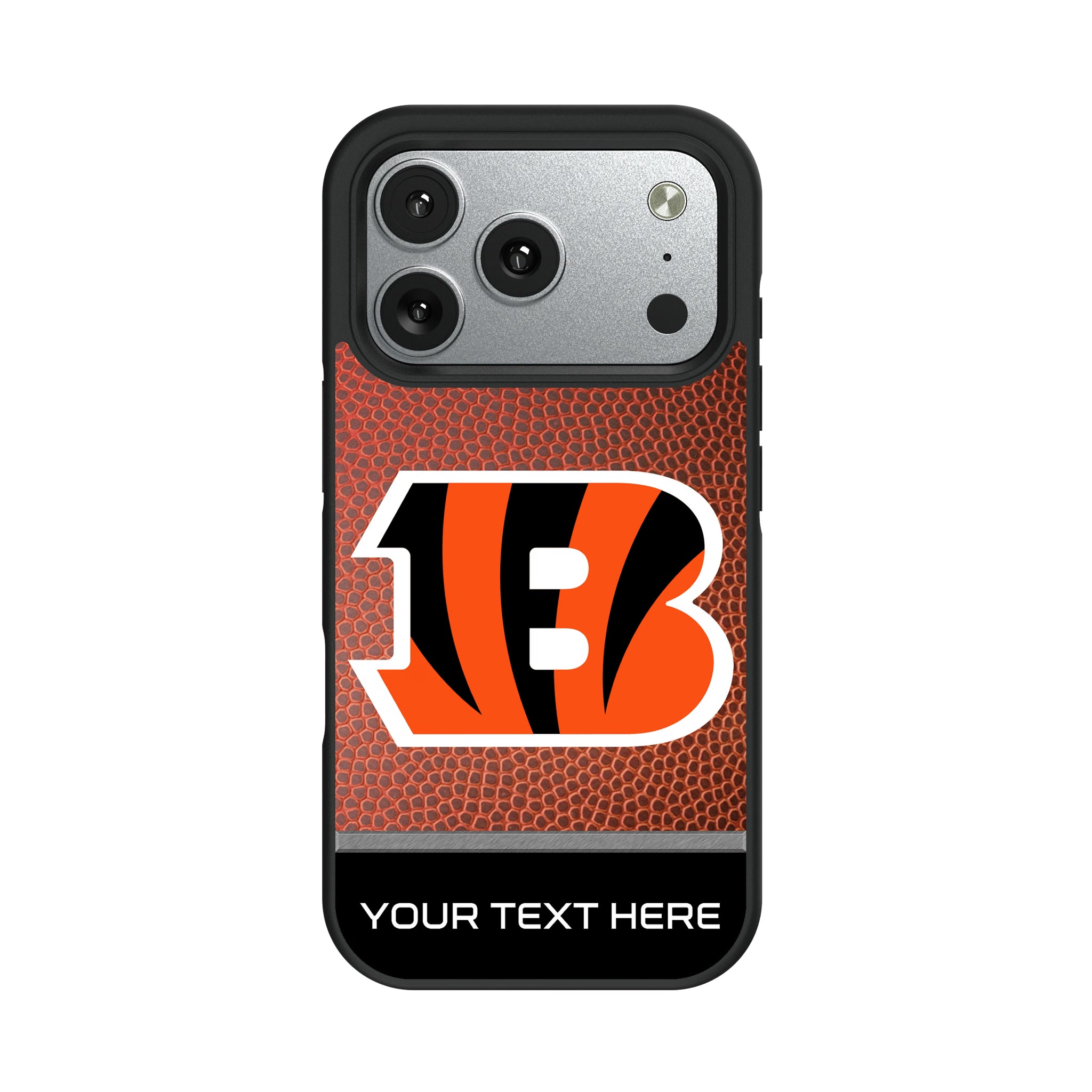 Cincinnati Bengals Personalized Football iPhone Bump Phone Case for Apple iPhone#Device_iPhone 17 Pro