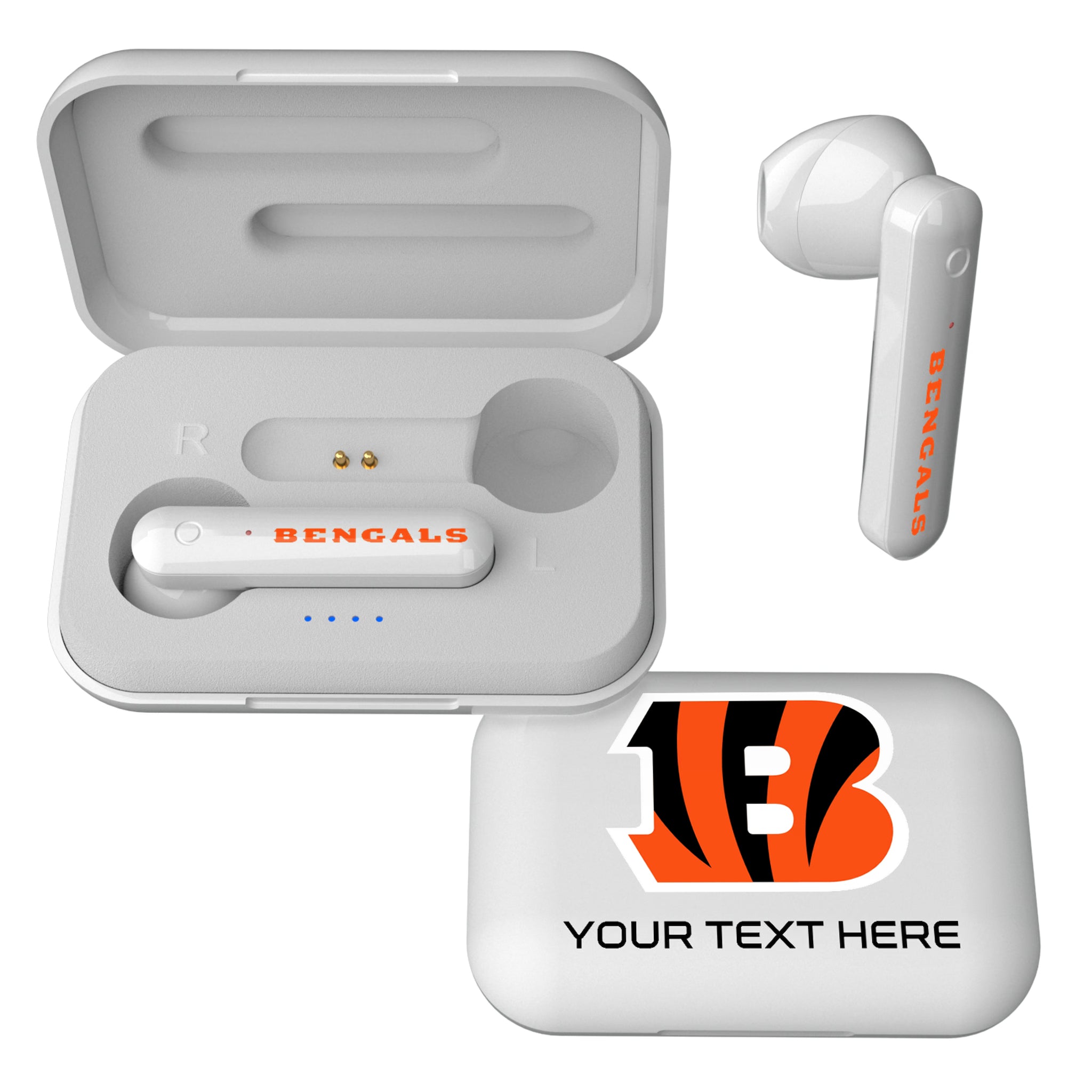 Cincinnati Bengals Personalized Insignia Wireless TWS Earbuds