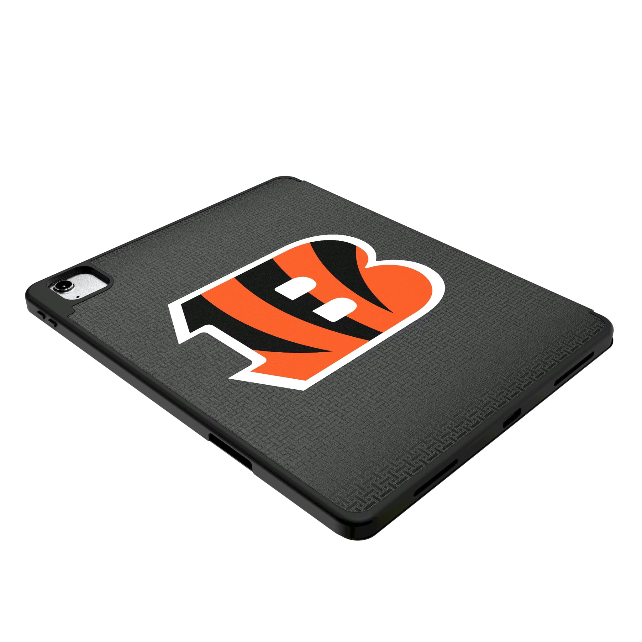 Cincinnati Bengals Personalized Linen iPad Tablet Case for Apple iPad - Isometric View