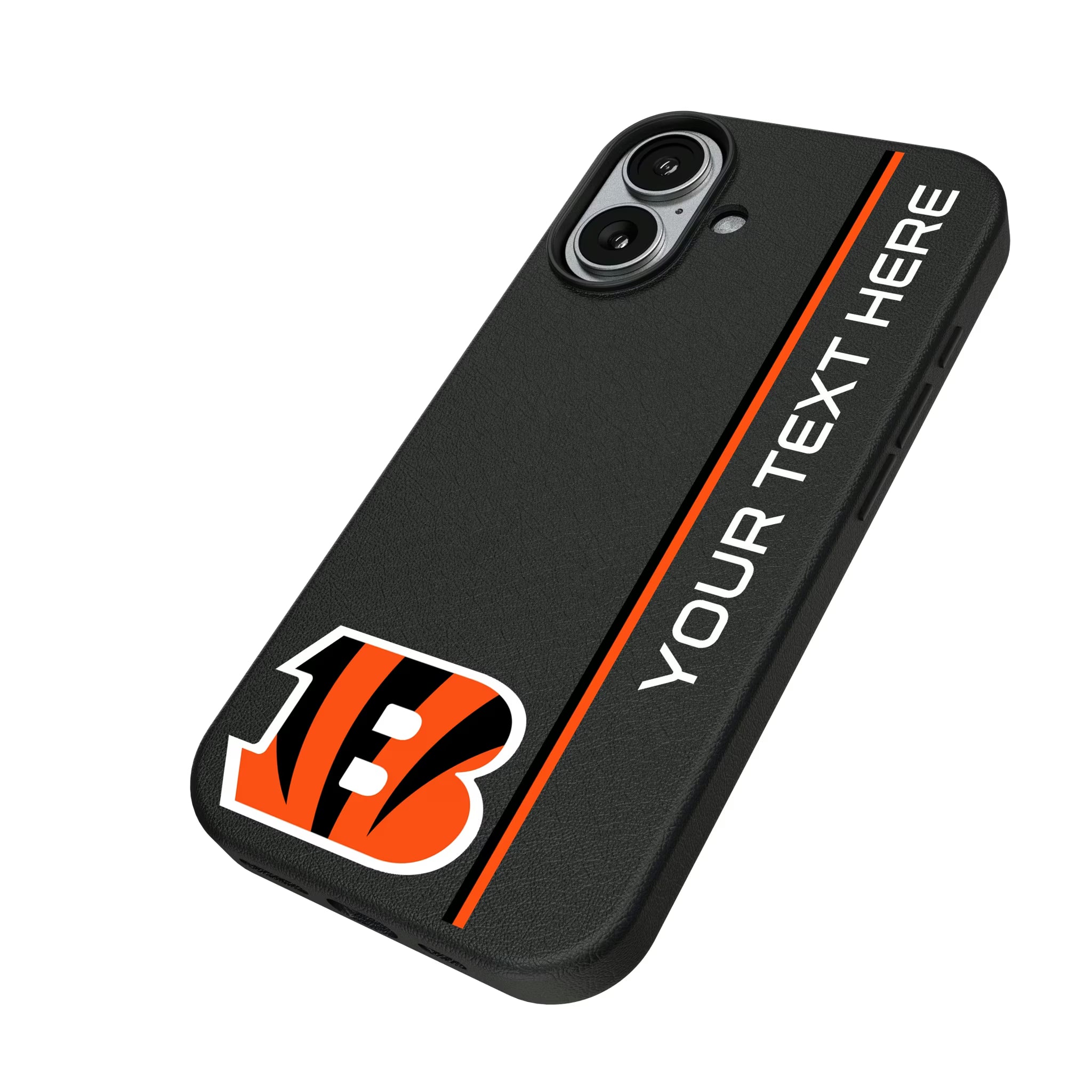 Cincinnati Bengals Personalized Sidebard iPhone MagSafe Compatible Phone Case for Apple iPhone - Isometric View#Device_iPhone 17