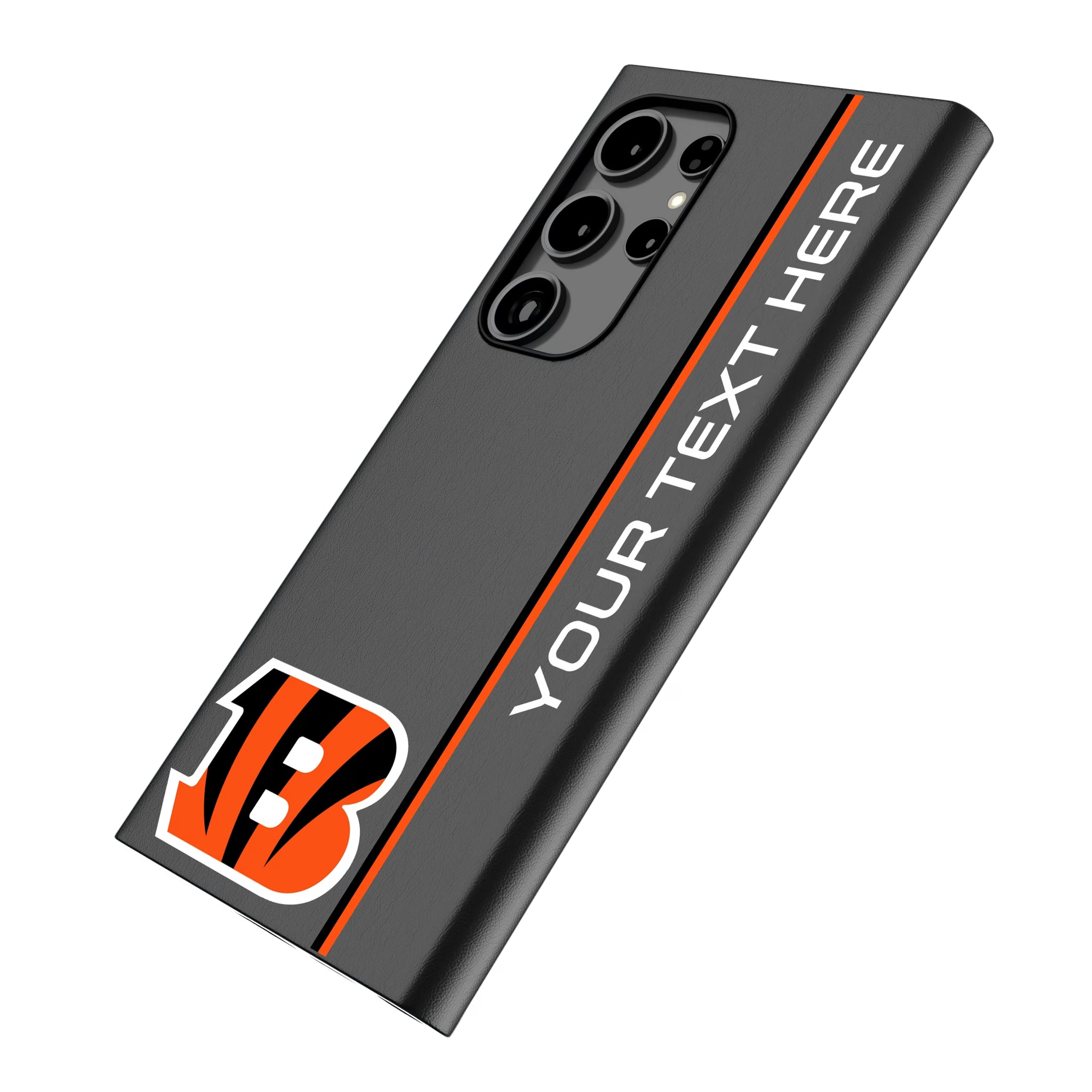 Cincinnati Bengals Personalized Sidebard Galaxy MagSafe Compatible Phone Case for Samsung Galaxy - Isometric View