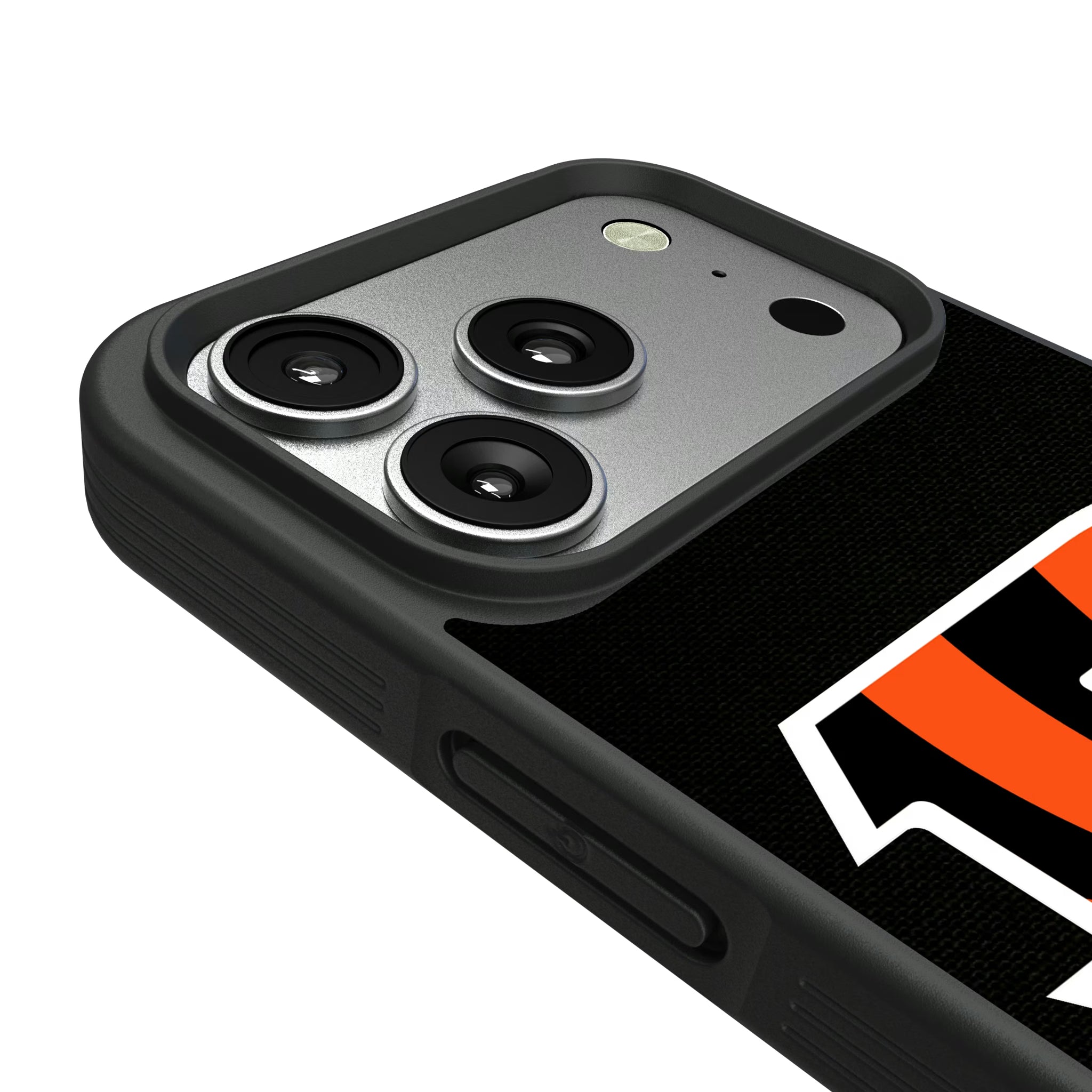 Cincinnati Bengals Personalized Stripe iPhone Bump Phone Case for Apple iPhone - Detail#Device_iPhone 17 Pro
