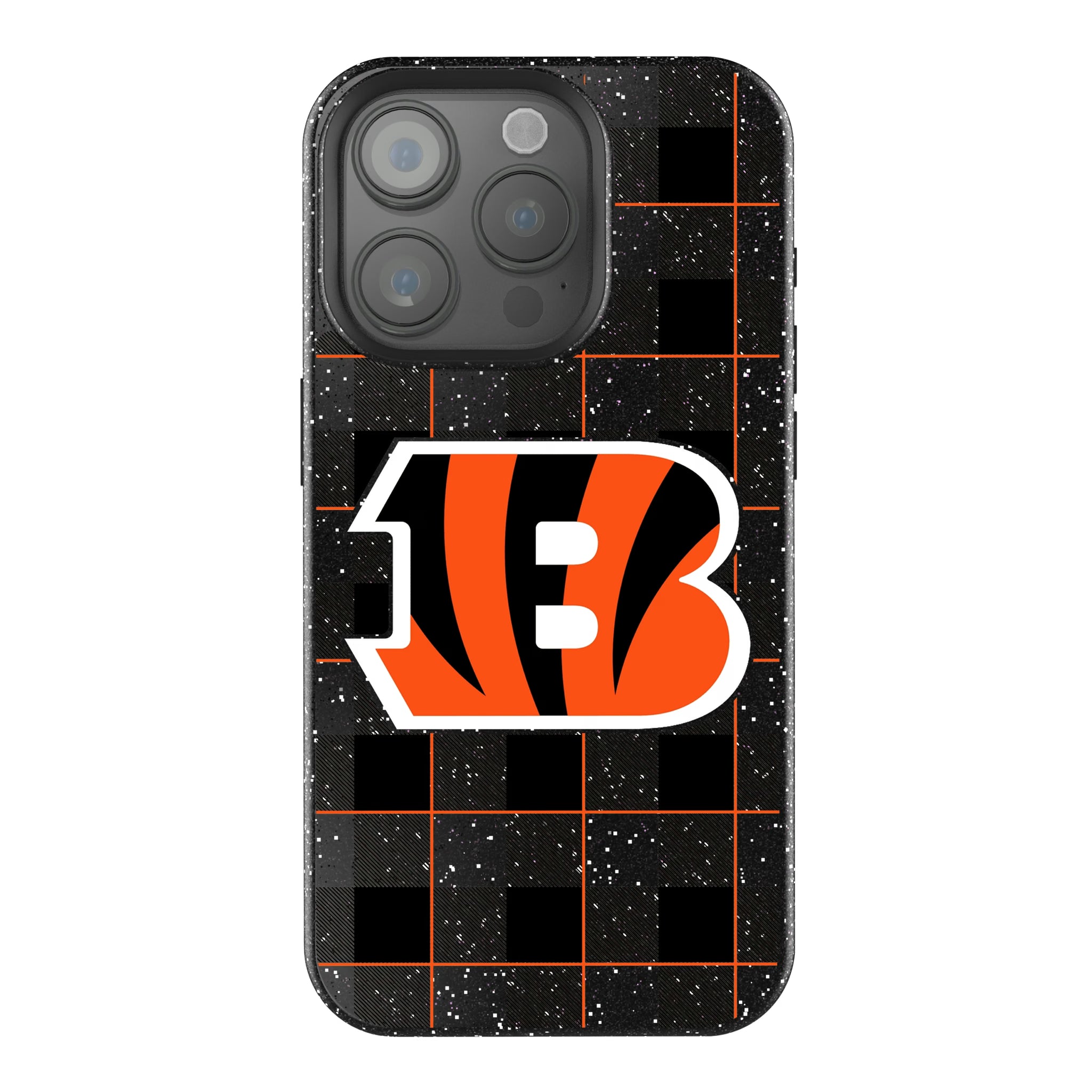 Cincinnati Bengals Plaid iPhone Bling Phone Case for Apple iPhone