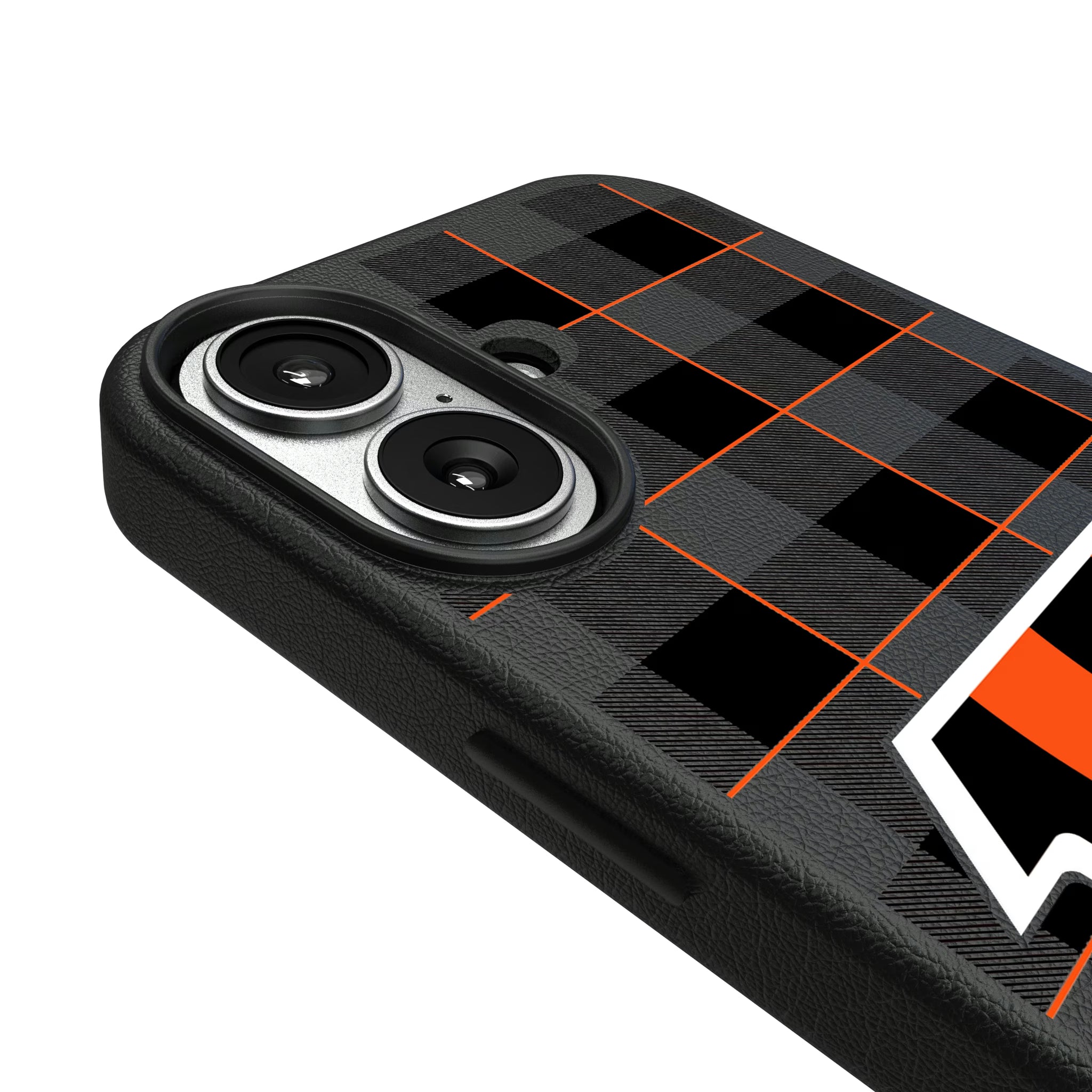 Cincinnati Bengals Plaid iPhone MagSafe Compatible Phone Case for Apple iPhone - Detail#Device_iPhone 17