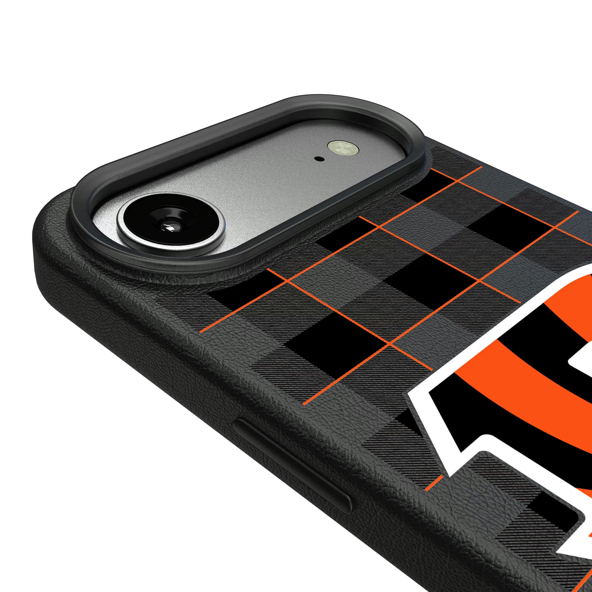 Cincinnati Bengals Plaid iPhone MagSafe Compatible Phone Case for Apple iPhone - Detail#Device_iPhone Air
