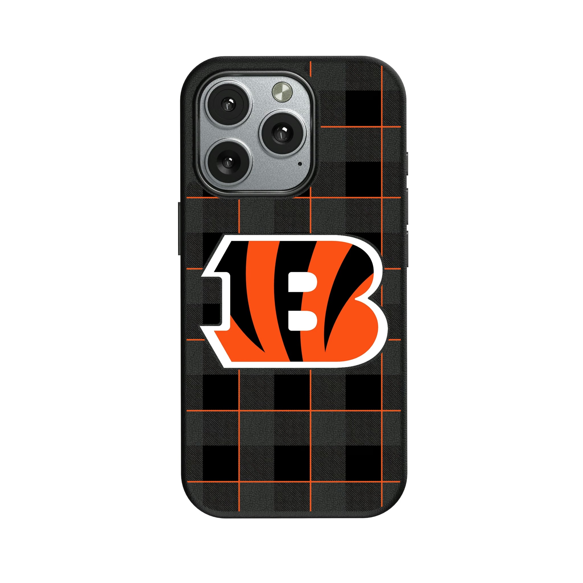 Cincinnati Bengals Plaid iPhone MagSafe Compatible Phone Case for Apple iPhone