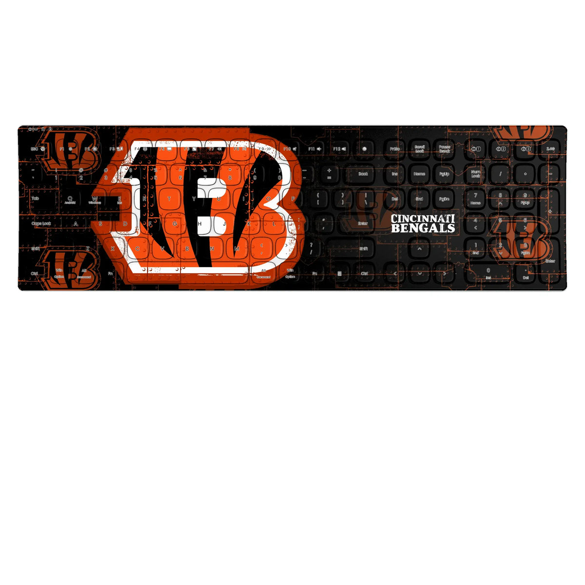 Cincinnati Bengals Rivet KKB605 Curved Wireless Keyboard
