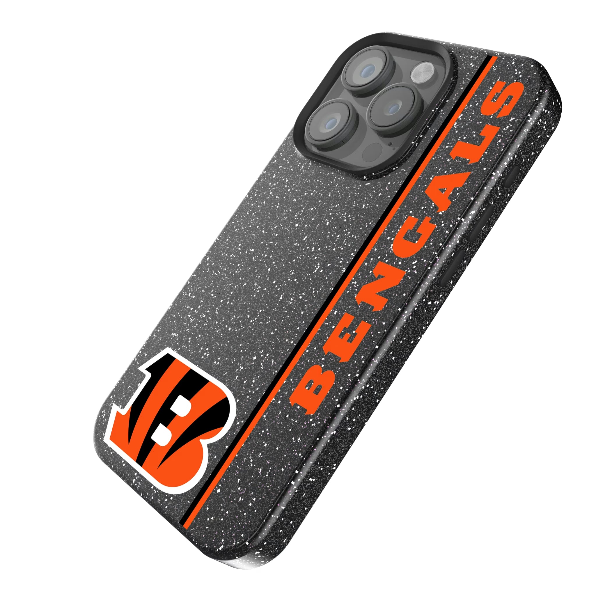 Cincinnati Bengals Sidebar iPhone Bling Phone Case for Apple iPhone - Isometric View
