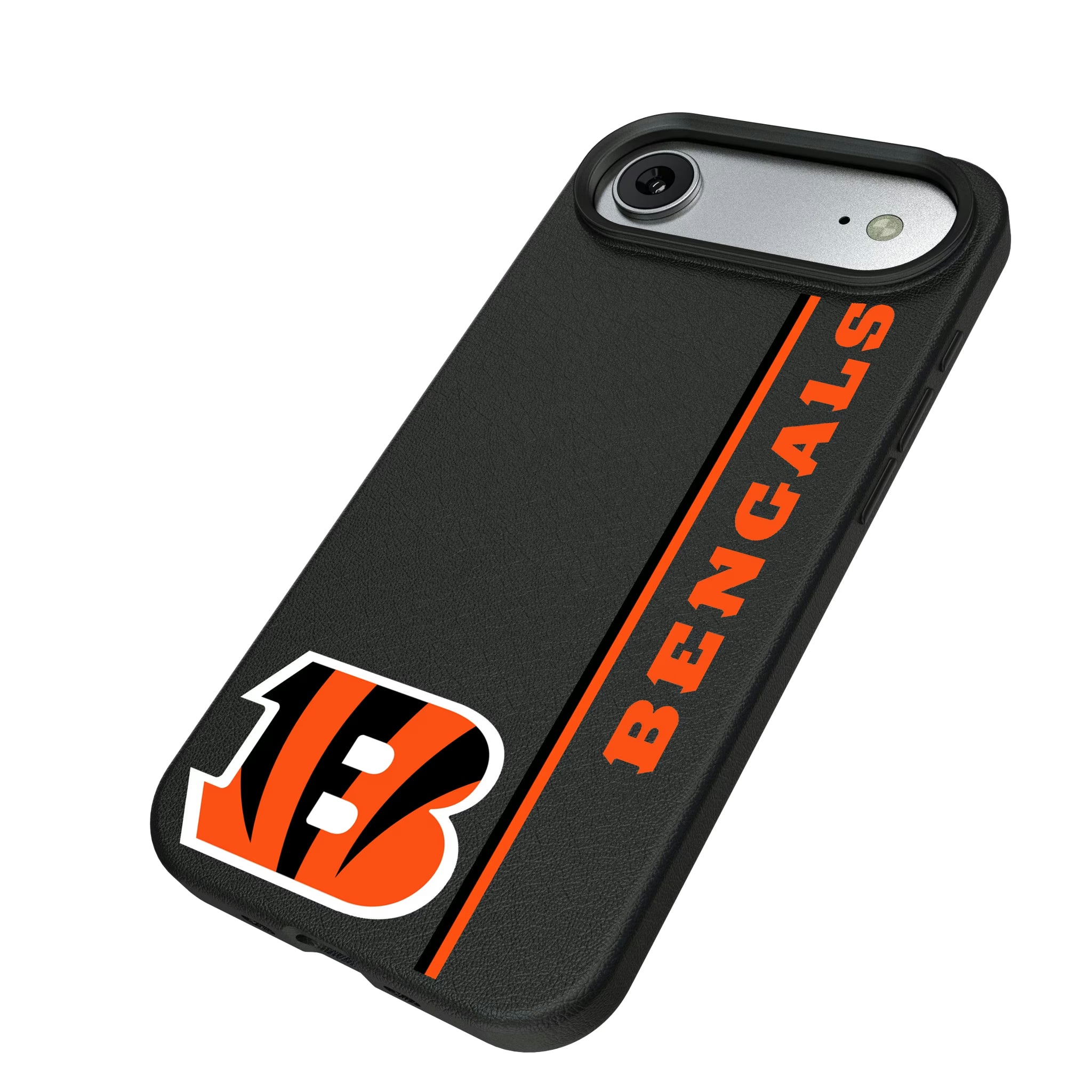 Cincinnati Bengals Sidebar iPhone MagSafe Compatible Phone Case for Apple iPhone - Isometric View#Device_iPhone Air