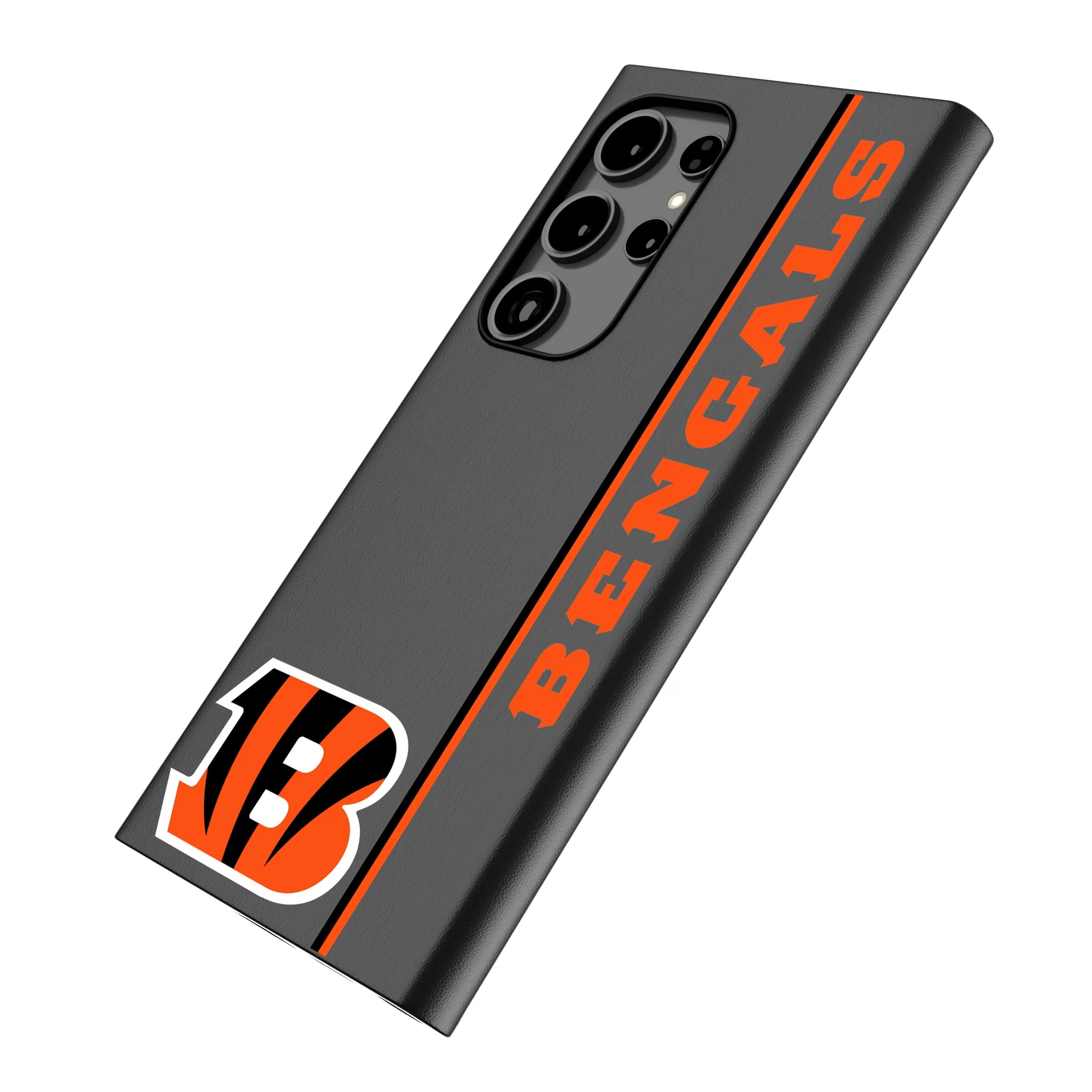 Cincinnati Bengals Sidebar Galaxy MagSafe Compatible Phone Case for Samsung Galaxy - Isometric View