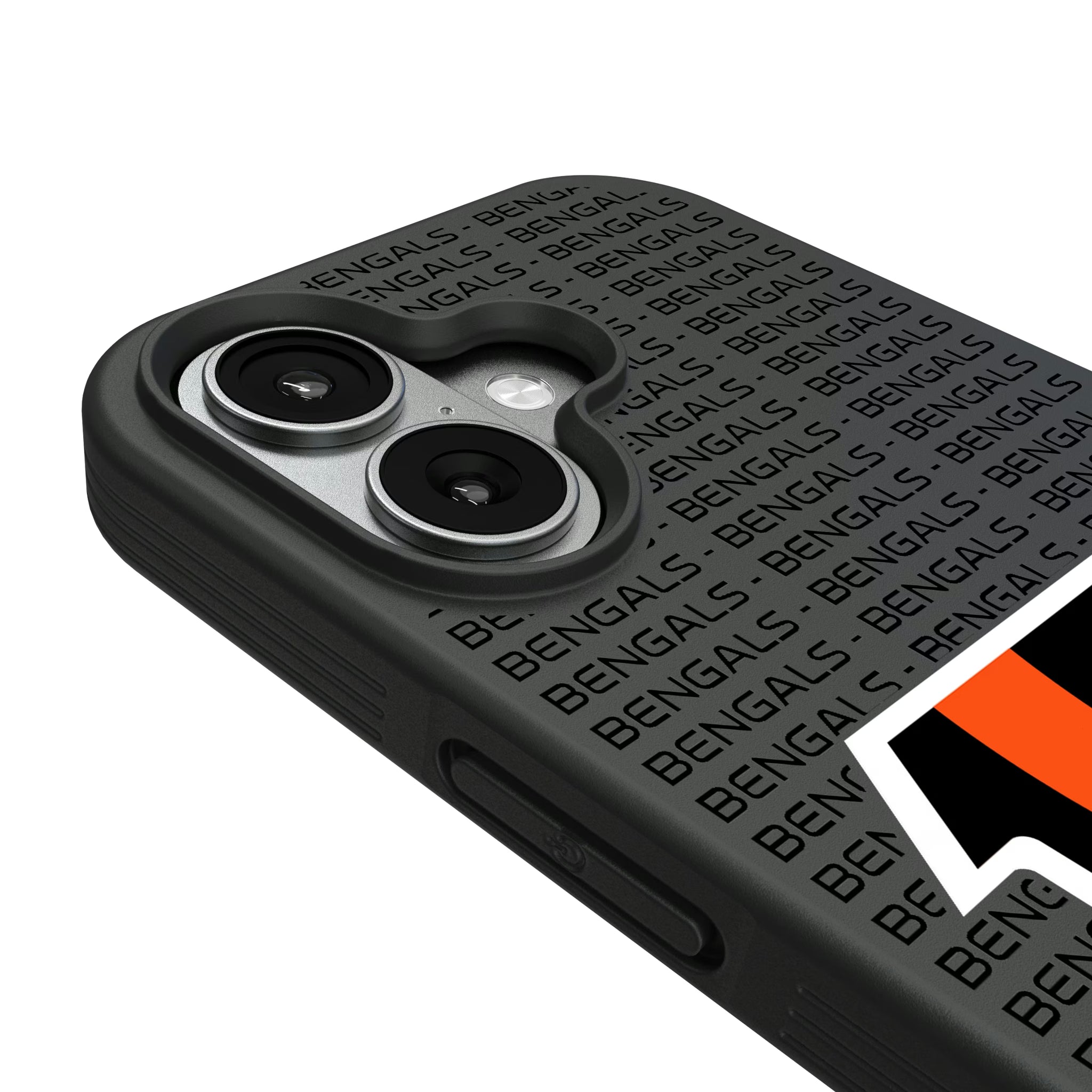 Cincinnati Bengals Text Backdrop iPhone Bump Phone Case for Apple iPhone - Detail#Device_iPhone 17