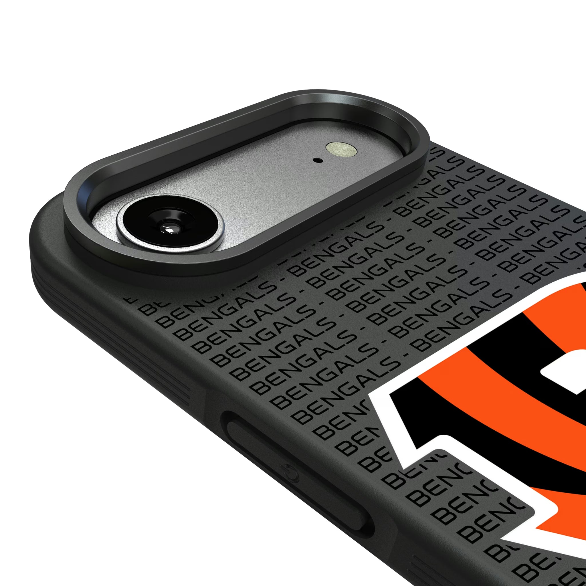 Cincinnati Bengals Text Backdrop iPhone Bump Phone Case for Apple iPhone - Detail#Device_iPhone Air