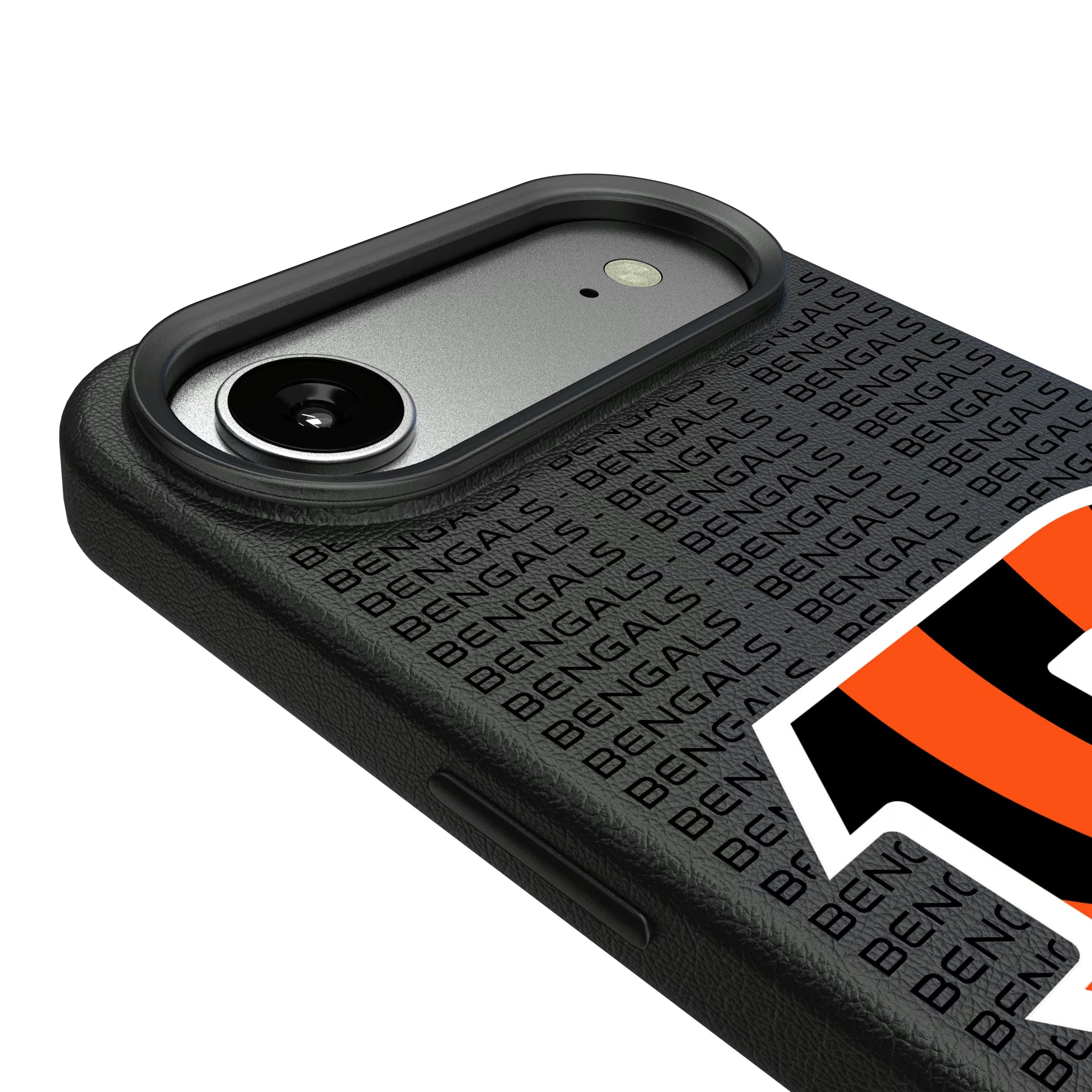 Cincinnati Bengals Text Backdrop iPhone MagSafe Compatible Phone Case for Apple iPhone - Detail#Device_iPhone Air