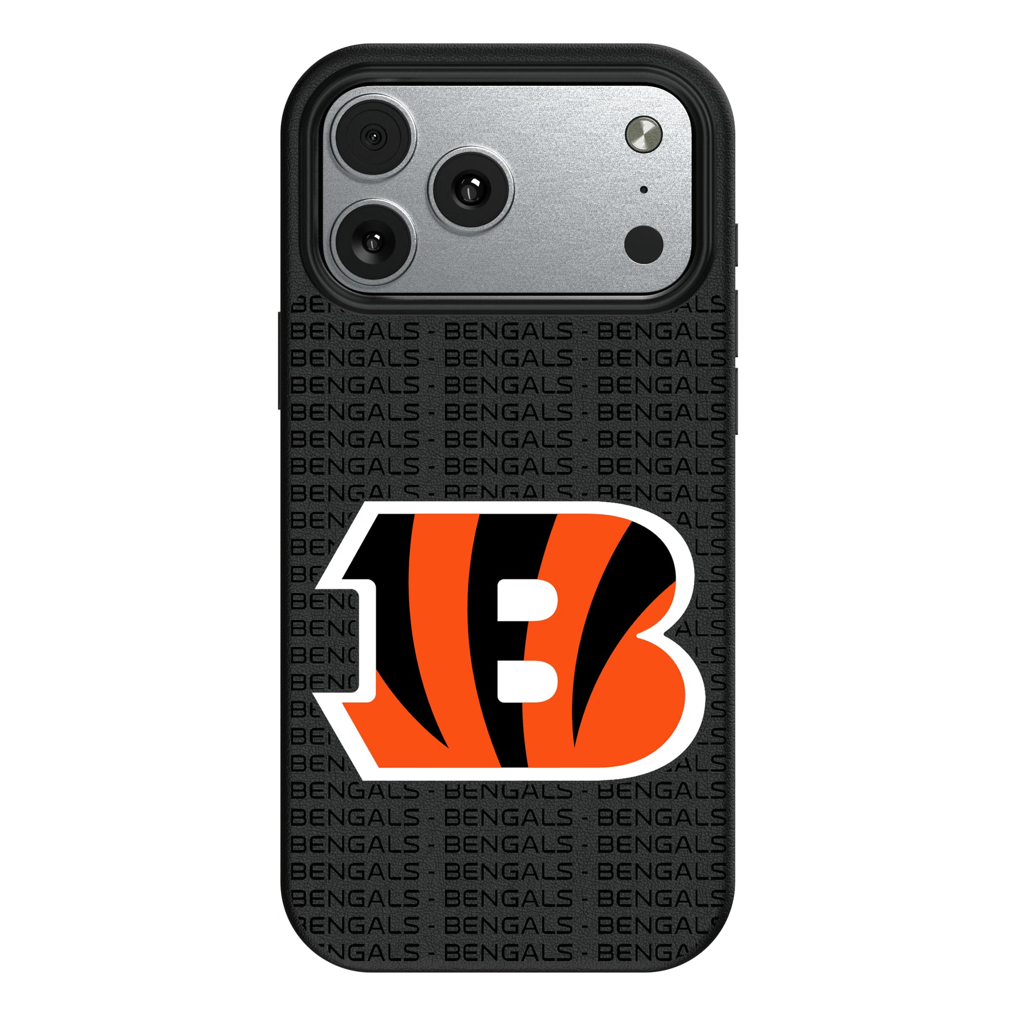 Cincinnati Bengals Text Backdrop iPhone MagSafe Compatible Phone Case for Apple iPhone#Device_iPhone 17 Pro Max
