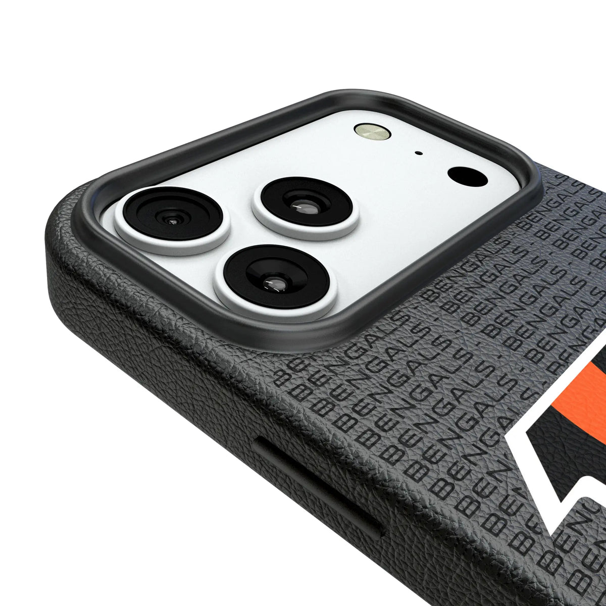 Cincinnati Bengals Text Backdrop iPhone MagSafe Compatible Phone Case for Apple iPhone - Detail#Device_iPhone 18 Pro Max