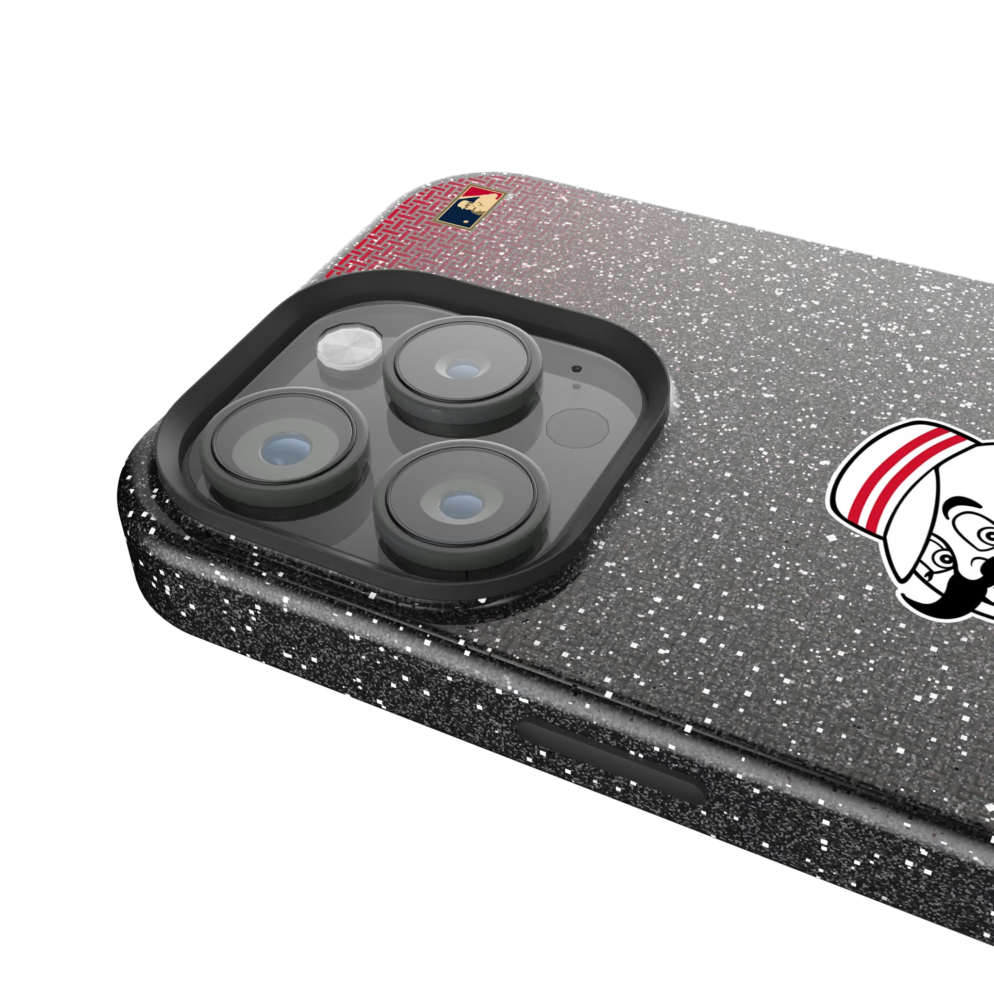 Cincinnati Reds 1953-1967 - Cooperstown Collection Linen iPhone Bling Phone Case for Apple iPhone - Detail