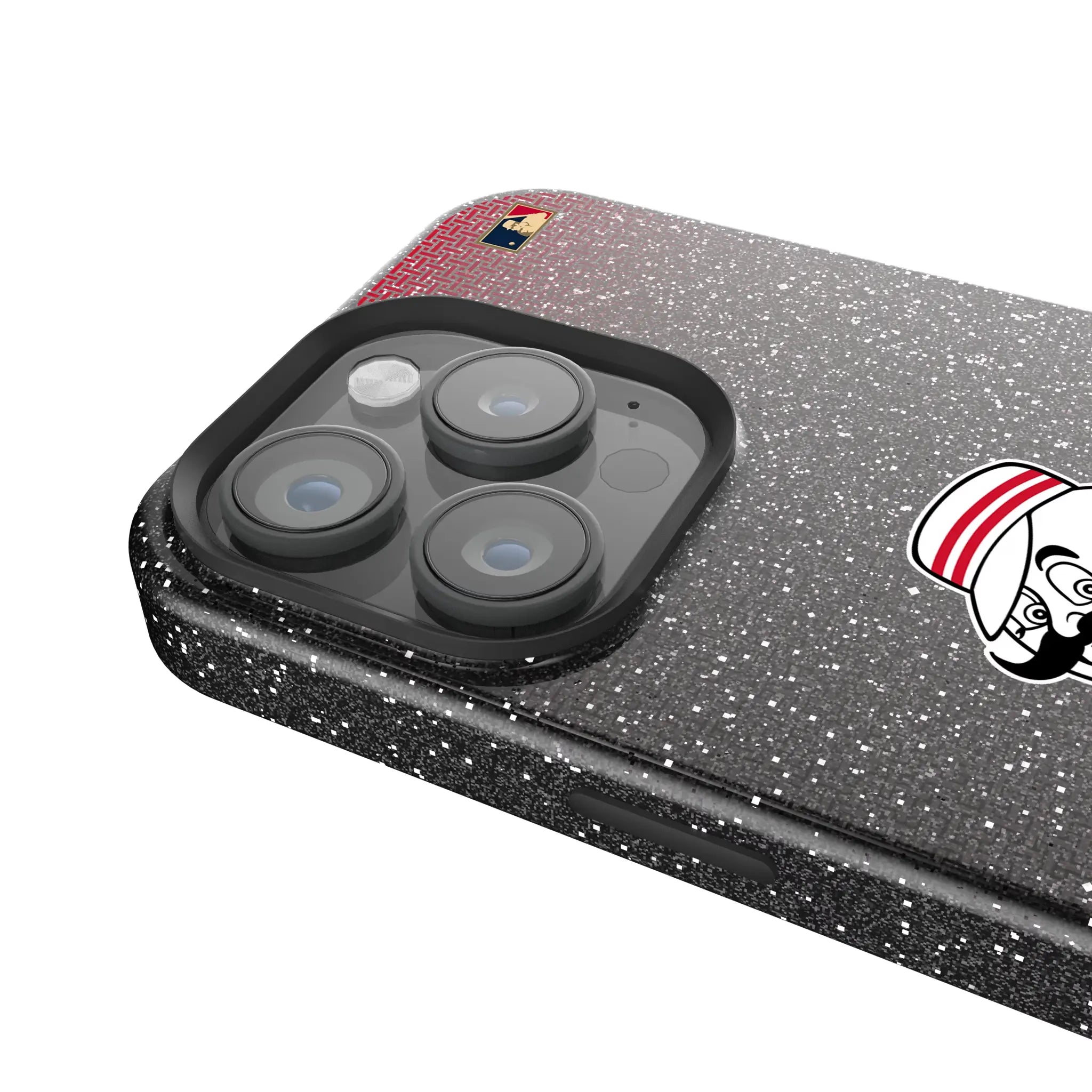 Cincinnati Reds 1953-1967 - Cooperstown Collection Linen iPhone Bling Phone Case for Apple iPhone - Detail