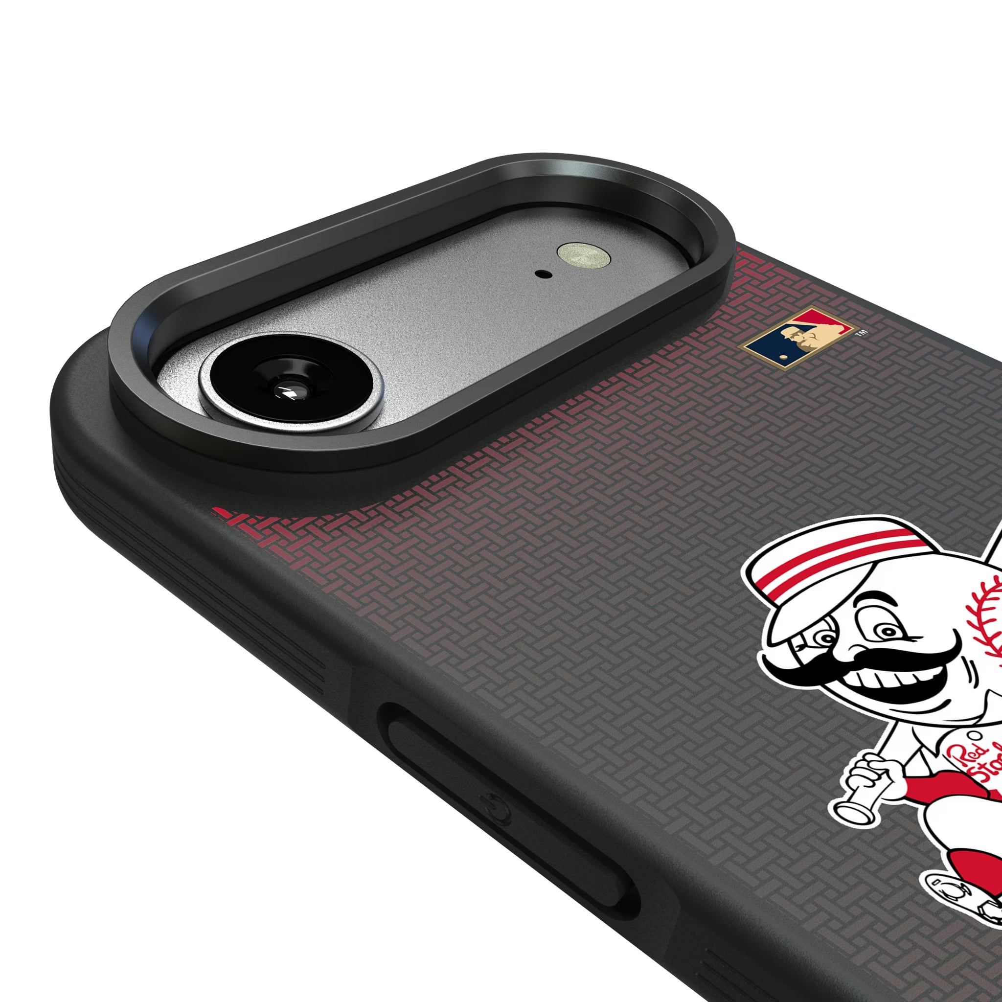 Cincinnati Reds 1953-1967 - Cooperstown Collection Linen iPhone Bump Phone Case for Apple iPhone - Detail#Device_iPhone Air