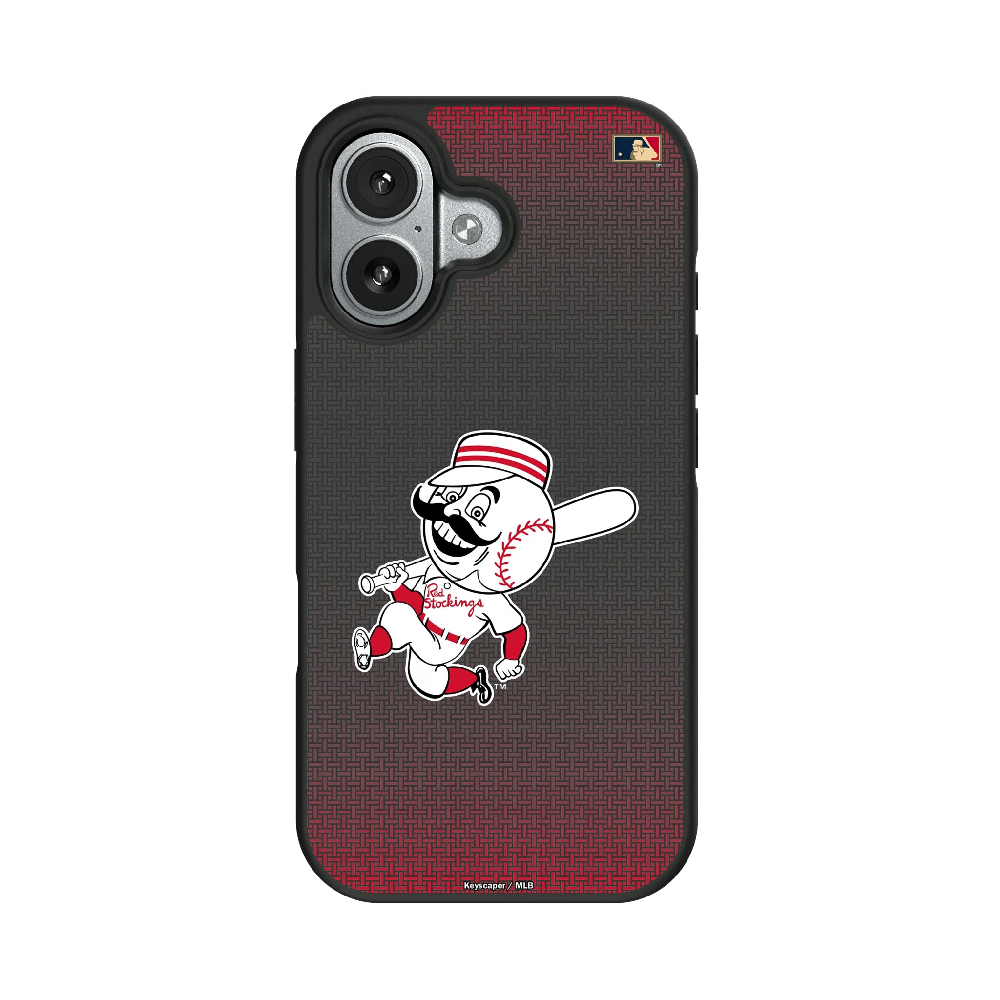 Cincinnati Reds 1953-1967 - Cooperstown Collection Linen iPhone Bump Phone Case for Apple iPhone#Device_iPhone 17